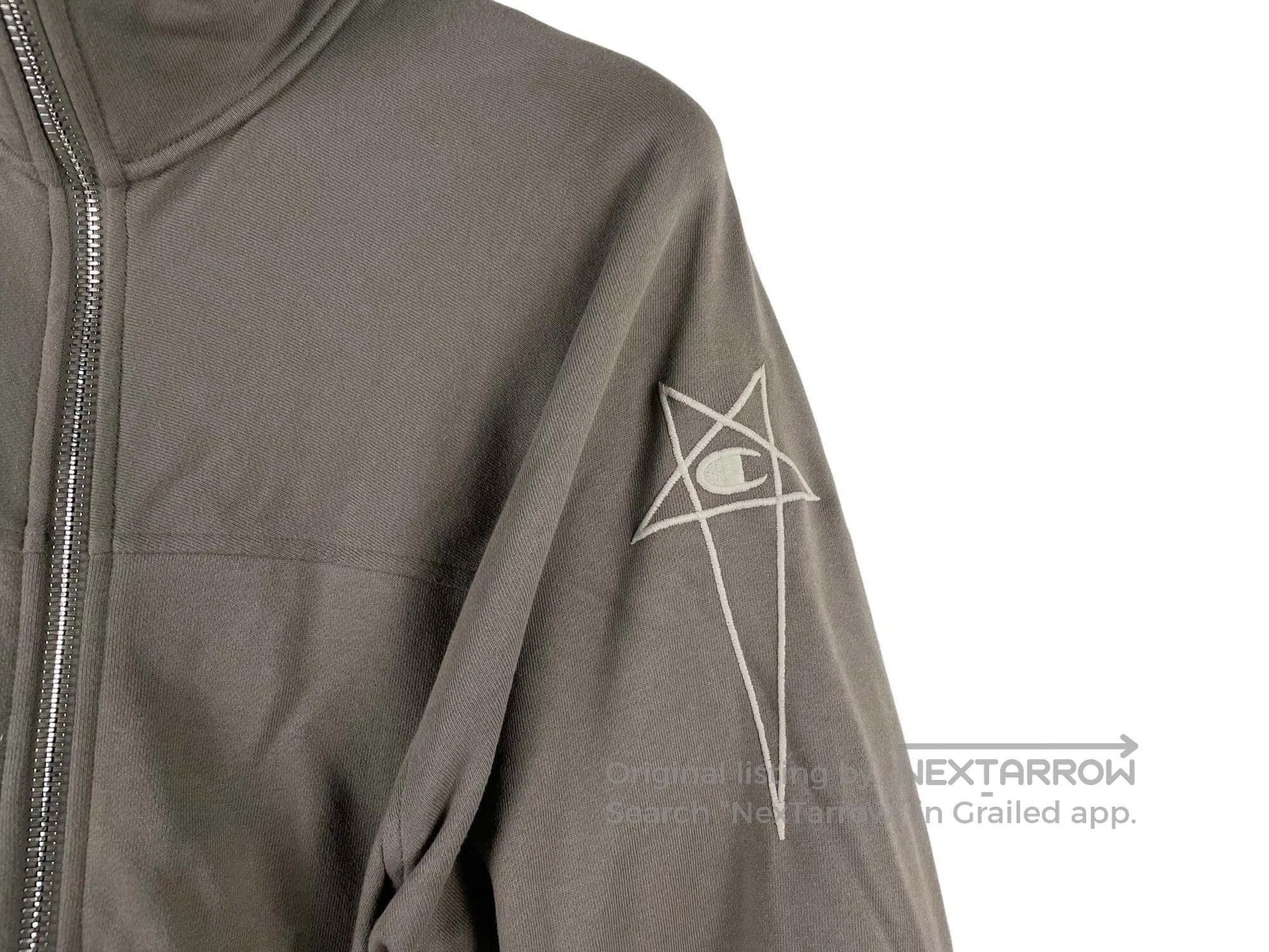 Rick Owens RICK OWENS Logo Embroidery Zipper Jacket Size US L / EU 52-54 / 3 - 5 Thumbnail