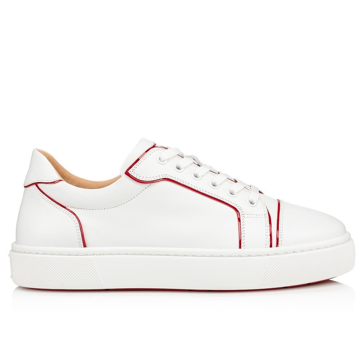 Christian Louboutin o1s1wg110225 Vieirissima Leather Sneakers in White Size US 5 / IT 35 - 2 Thumbnail