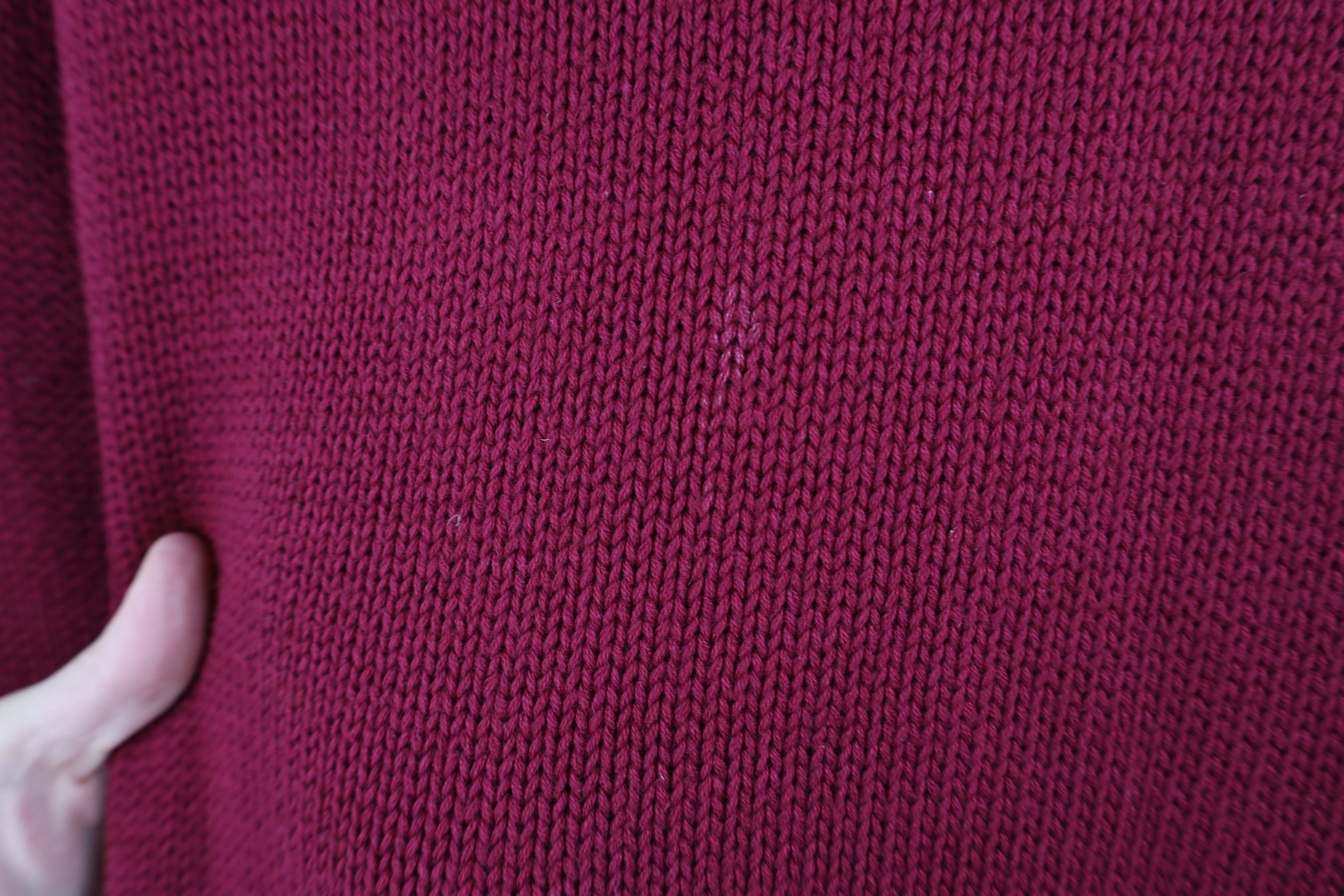 Eddie Bauer Vintage 90s Eddie Bauer Cotton Knit Crewneck Sweater Maroon Size US L / EU 52-54 / 3 - 4 Thumbnail