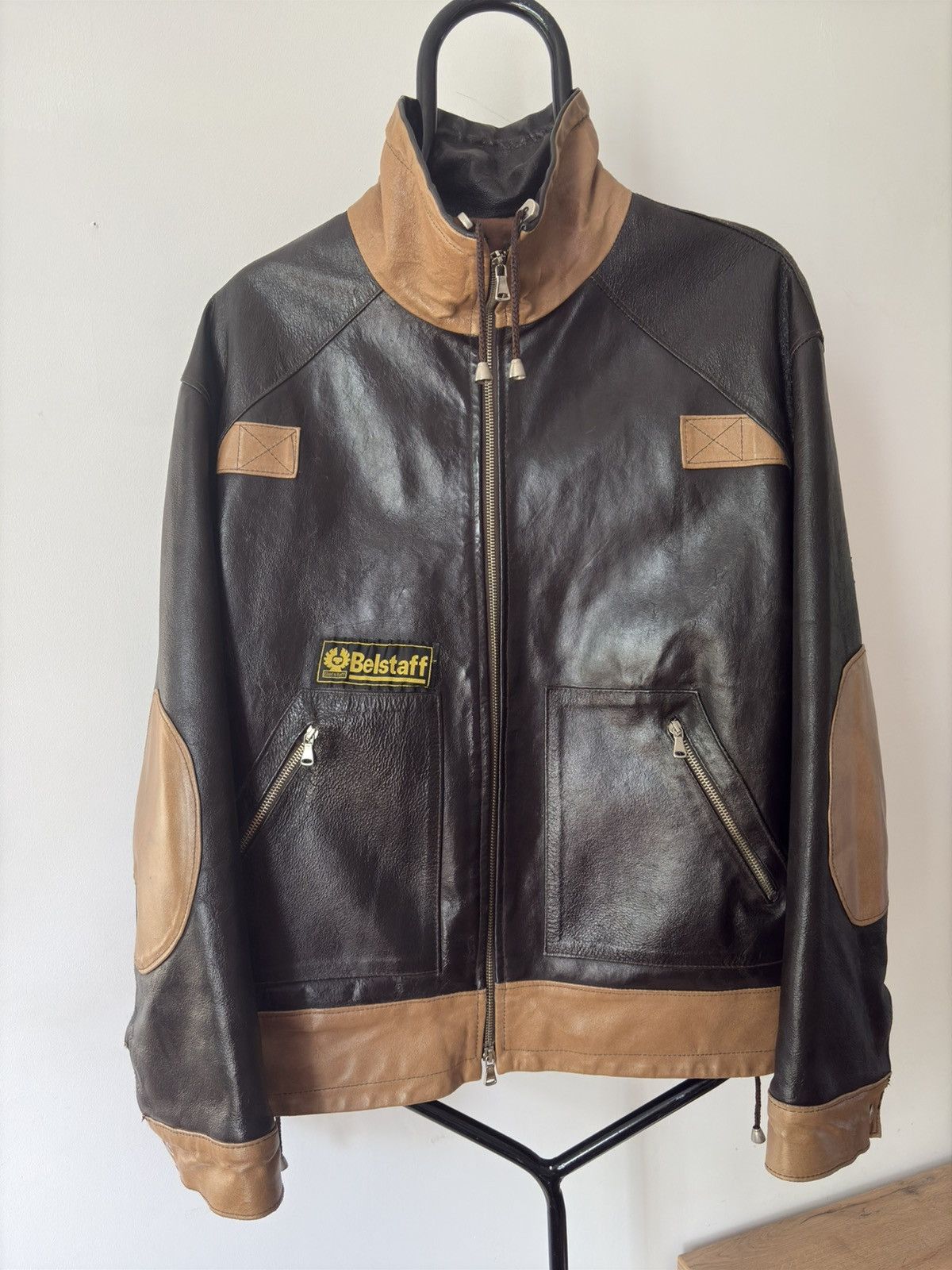 Belstaff × Designer Vintage Belstaff Leather Jacket – Made in England Size US L / EU 52-54 / 3 - 1 Thumbnail