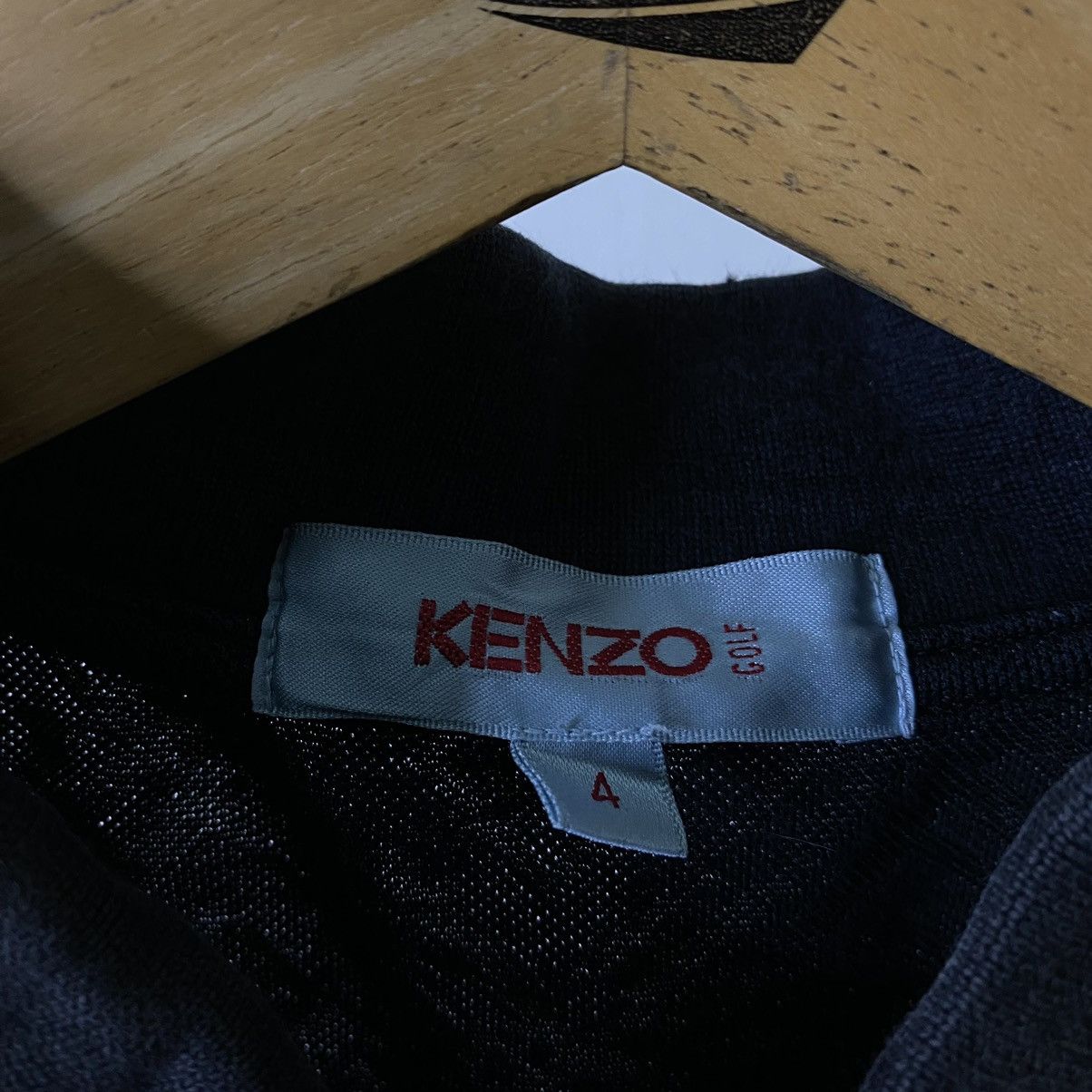 Kenzo Kenzo Golf Black Polo Tee Size US L / EU 52-54 / 3 - 3 Thumbnail
