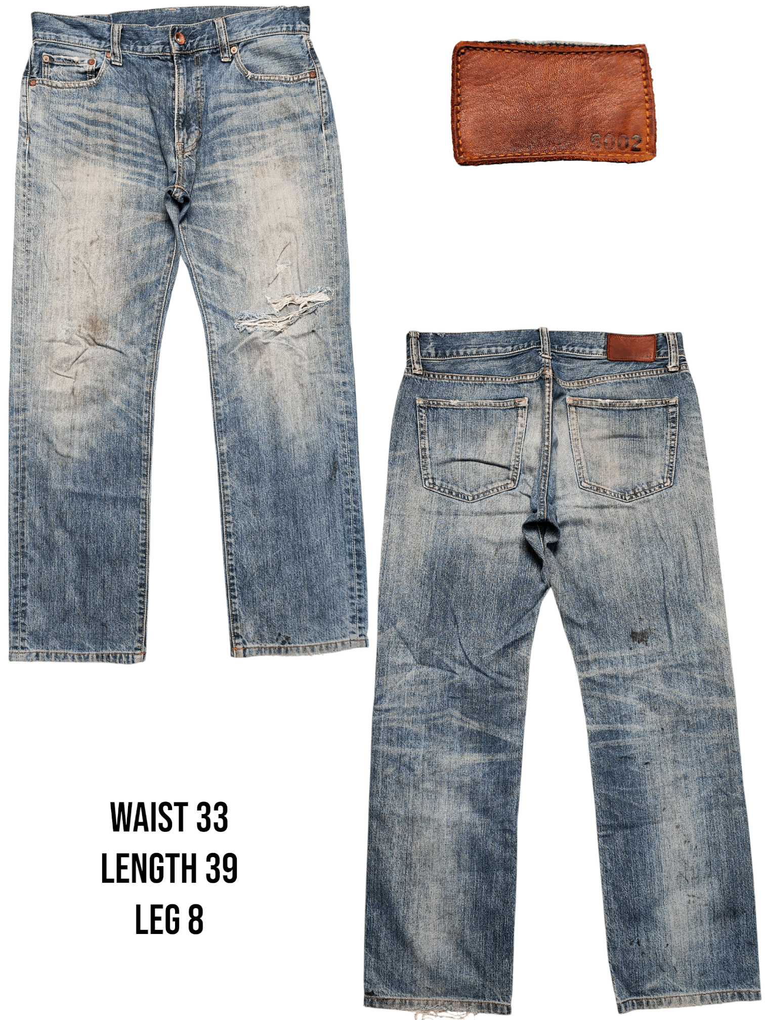 Uniqlo Vintage Distress Uniqlo Jeans Japan S002 Size US 33 - 1 Thumbnail