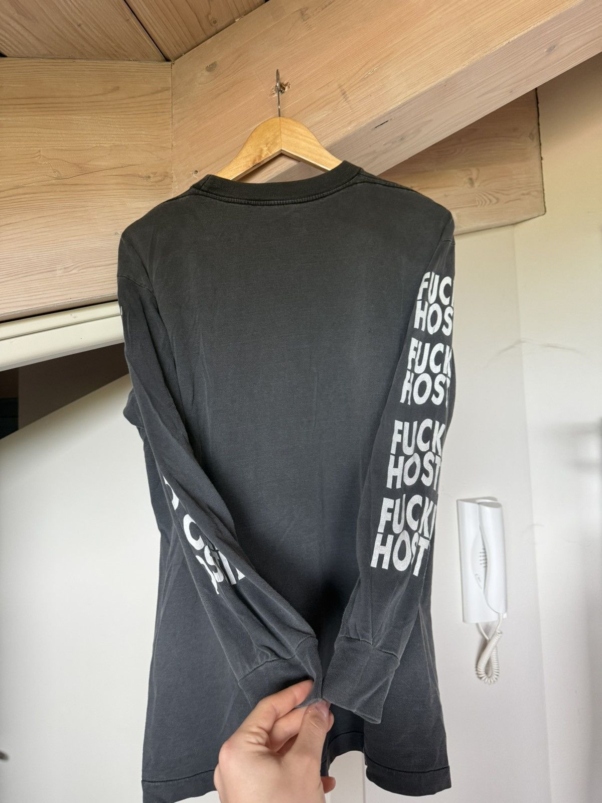 Band Tees Pantera "Fucking Hostile" Longsleeve XL Trashed Faded Repair Size US XL / EU 56 / 4 - 7 Thumbnail