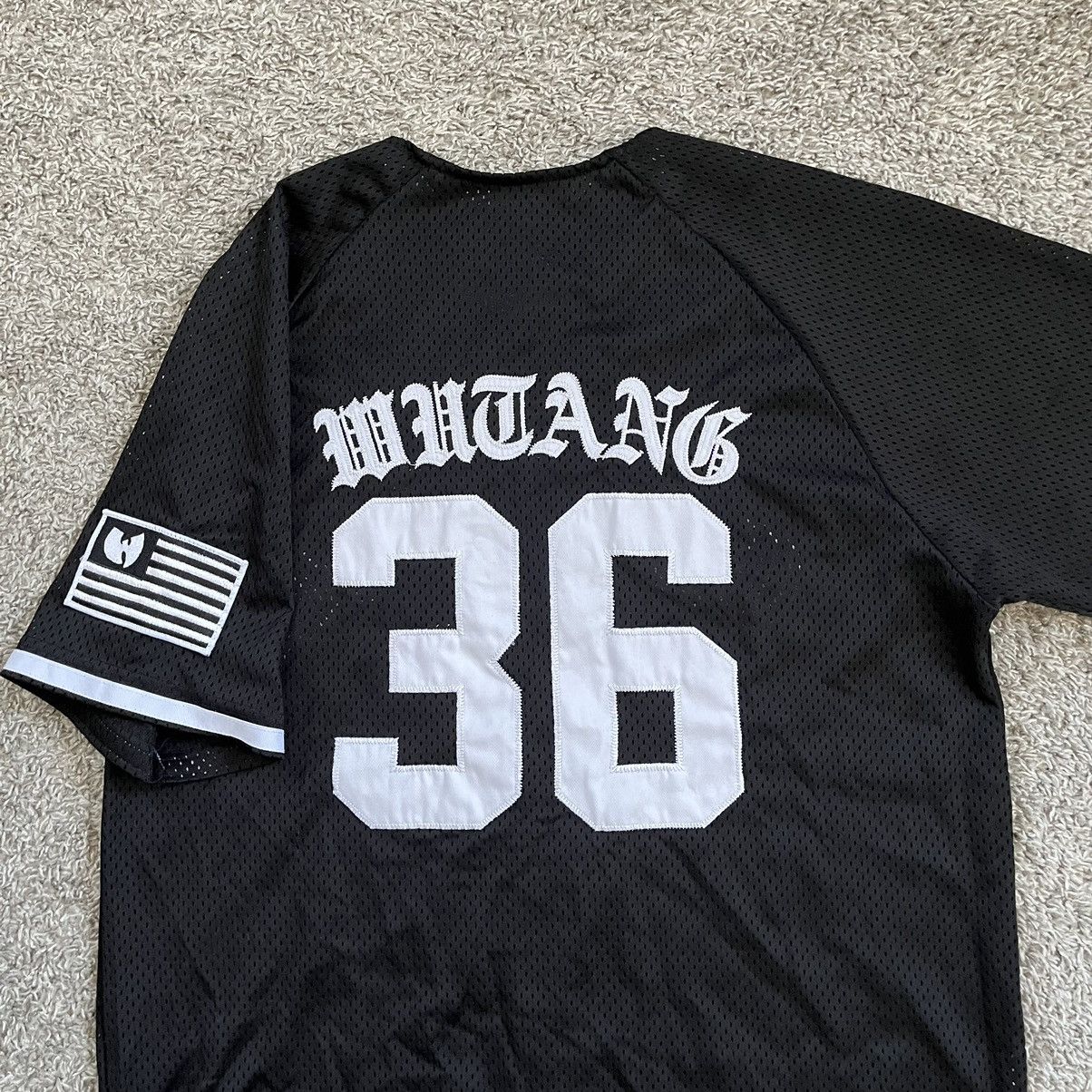 Wu-Tang Clan 🔴Wu-Tang Baseball Jersey Size Medium Rare Black WuTang Rza Size US M / EU 48-50 / 2 - 2 Thumbnail