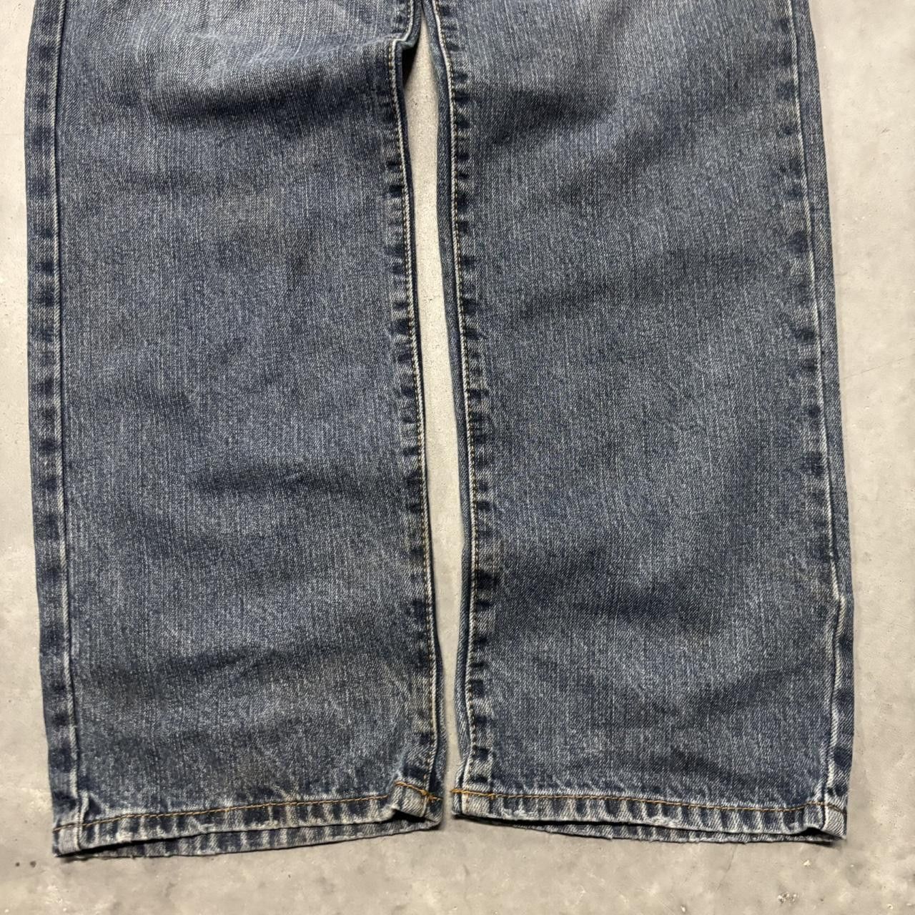 Japanese Brand × Vintage Crazy Vintage Y2K/2000s Grunge Dark Wash Denim Jeans! Size US 34 / EU 50 - 6 Thumbnail