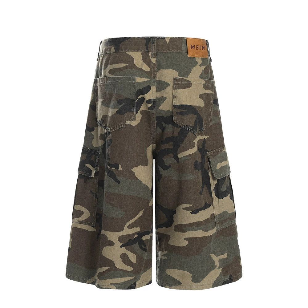 Japanese Brand × Vintage Men's trendy loose multi-pocket camouflage work shorts Size US 32 / EU 48 - 2 Thumbnail