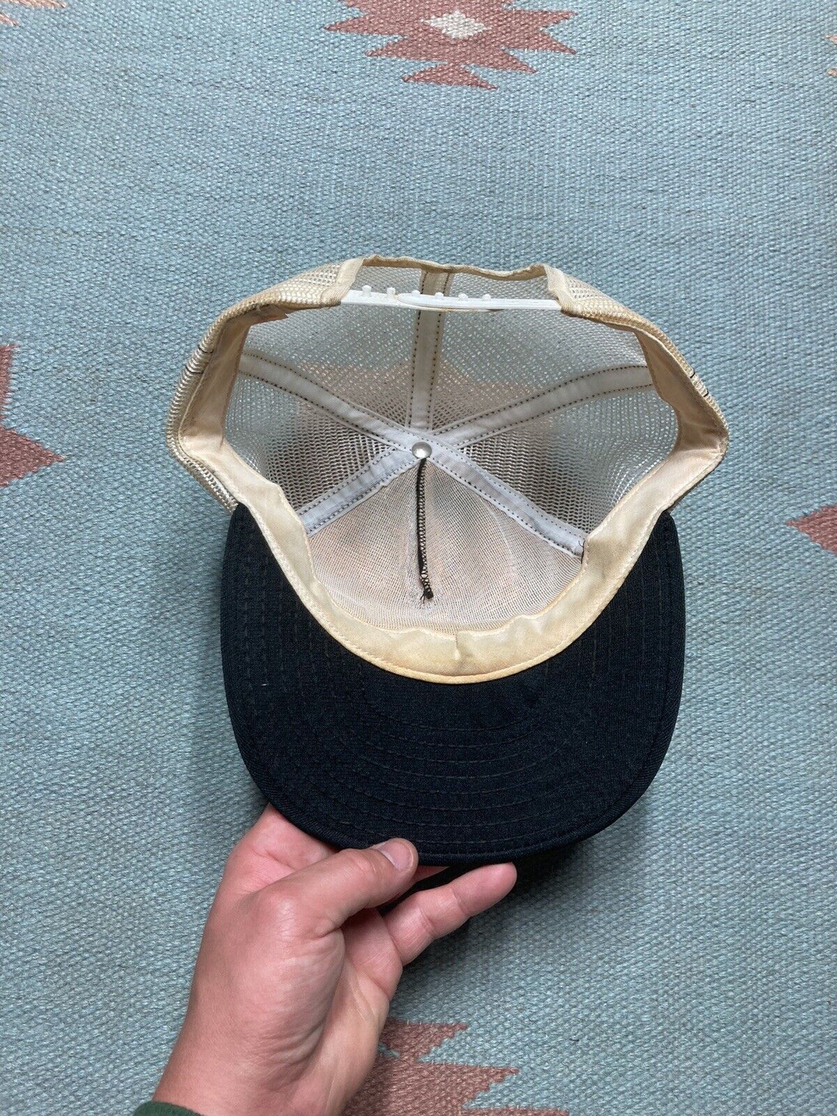 Vintage Vintage 80s trucker hat mesh Kittanning Pennsylvania black Size ONE SIZE - 5 Thumbnail
