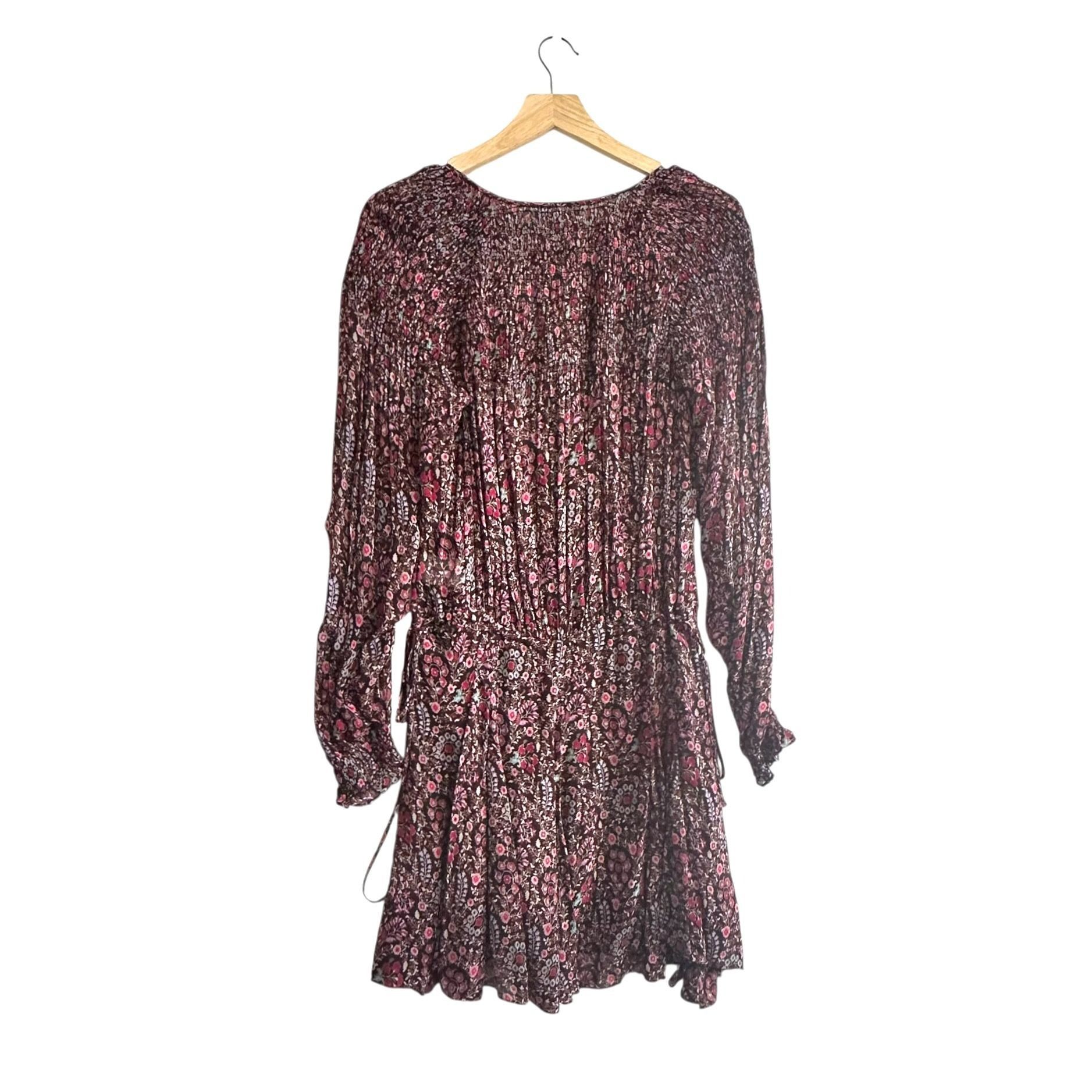 Isabel Marant Etoile Isabel Marant Étoile Noanne Floral Mini Dress Brown FR 34 NW Size XS / US 0-2 / IT 36-38 - 2 Thumbnail