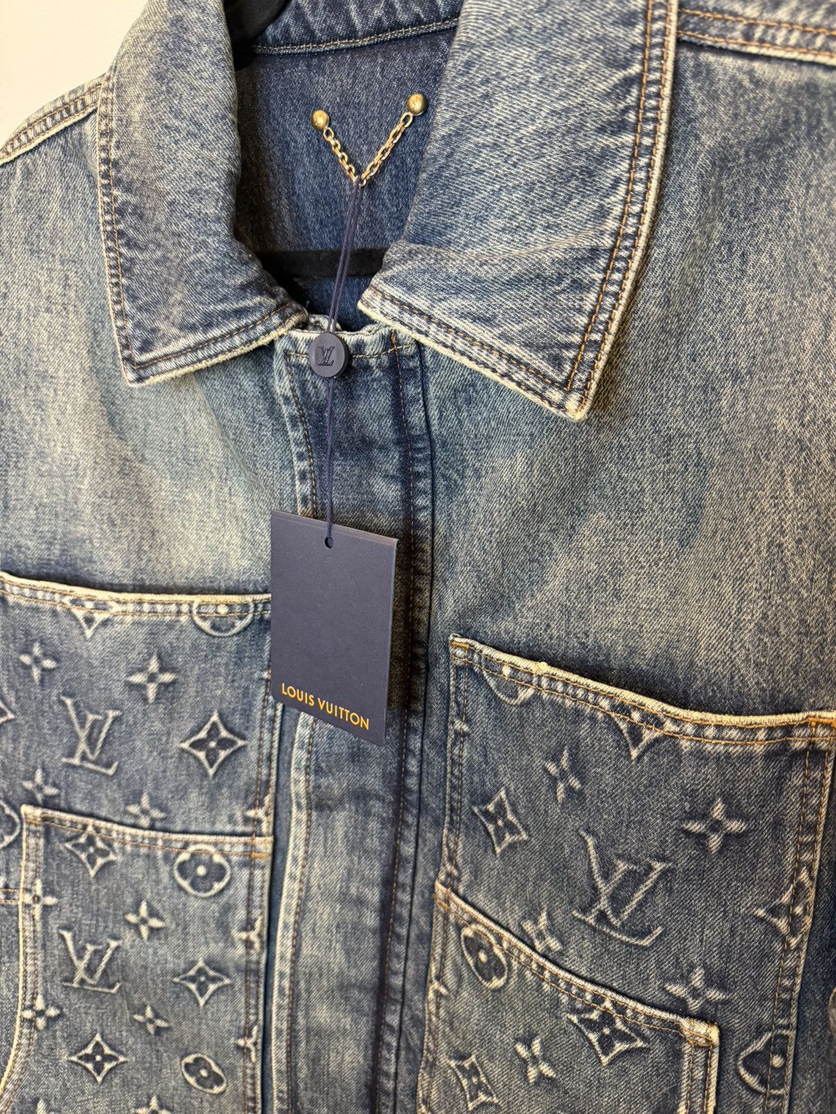 Louis Vuitton Louis Vuitton Denim Carpenter Jacket Size US L / EU 52-54 / 3 - 2 Thumbnail