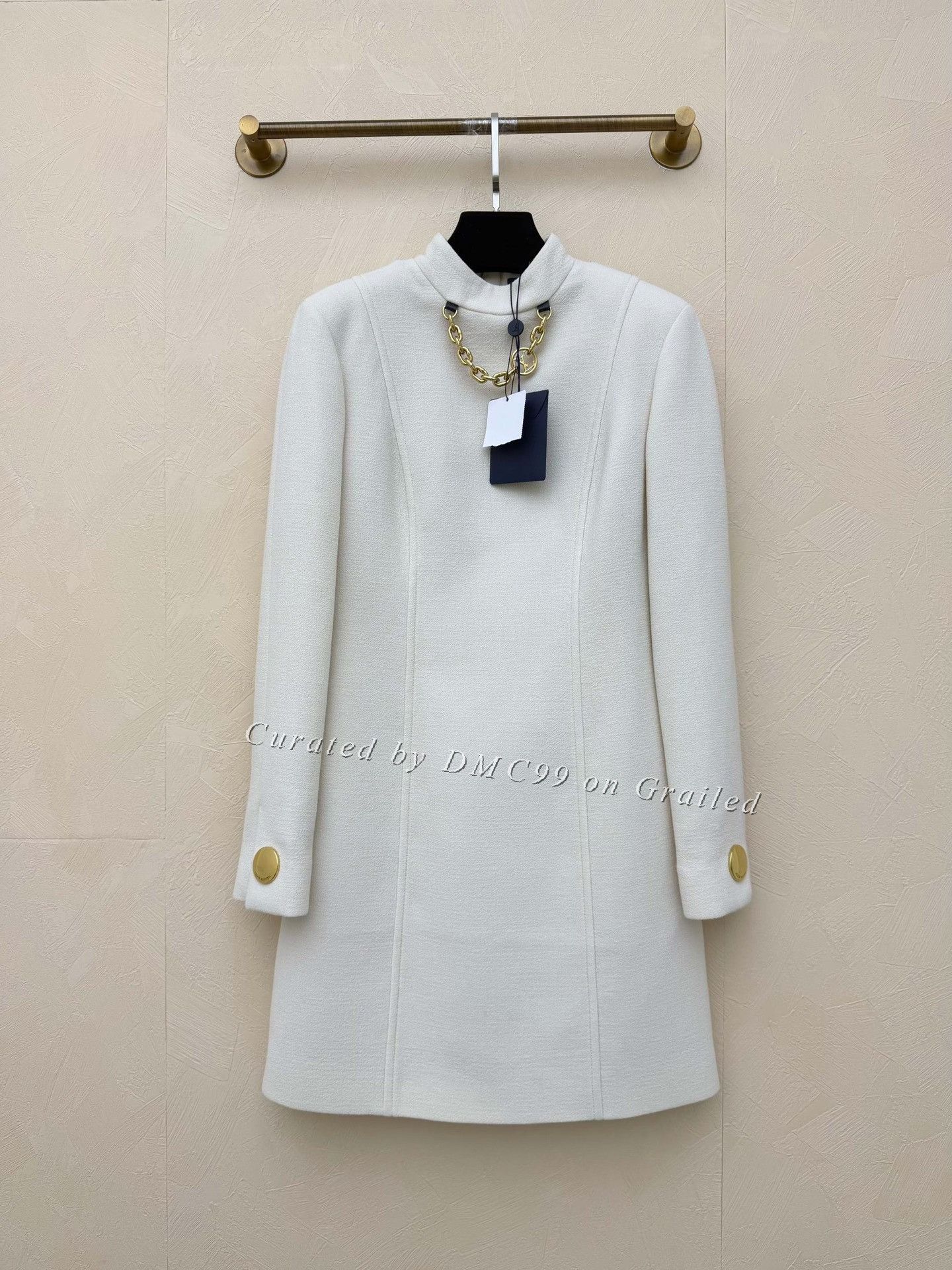 Louis Vuitton Louis Vuitton Wool Chain Dress Silk Lining Size XS / US 0-2 / IT 36-38 - 1 Thumbnail