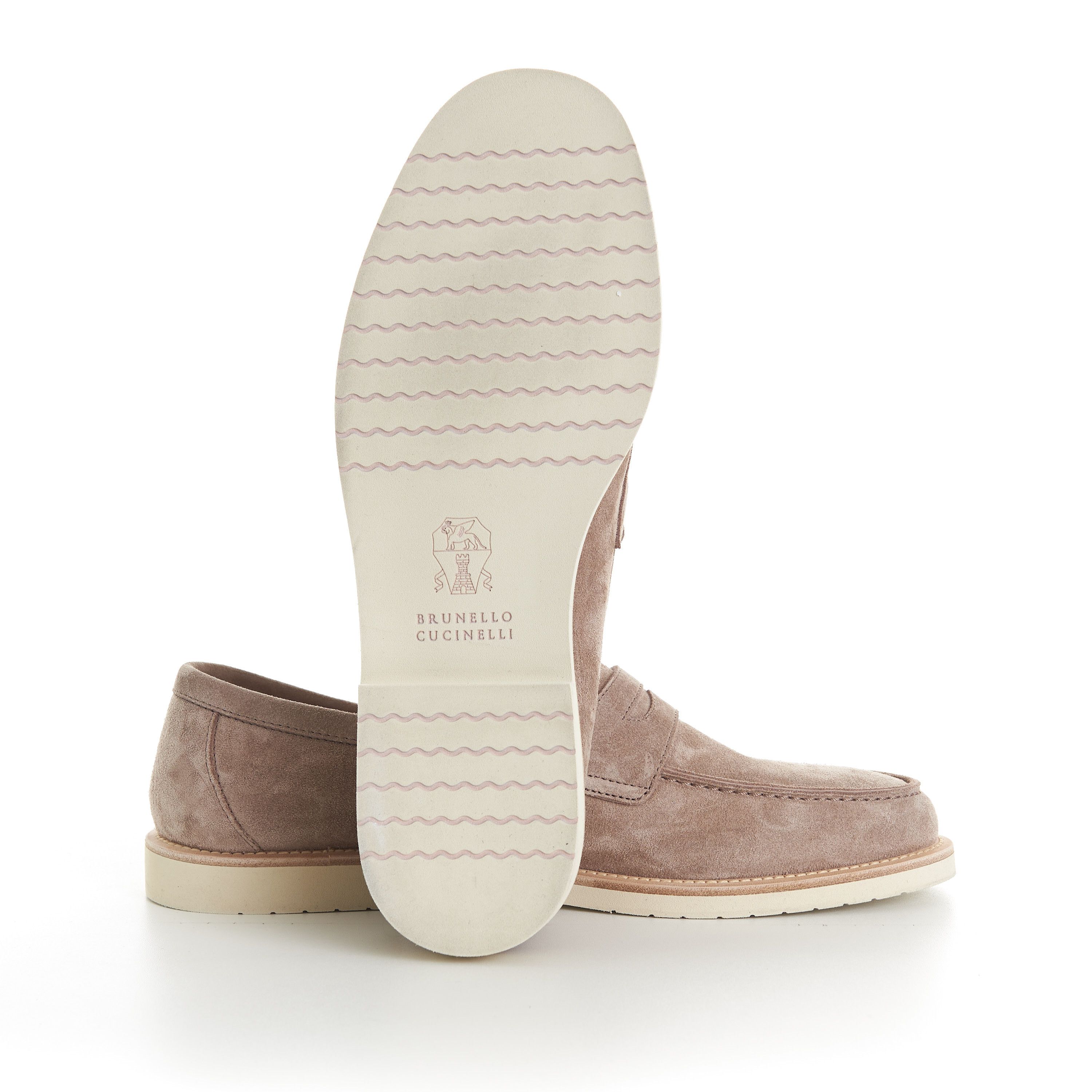 Brunello Cucinelli Reversed Calfskin Lightweight Penny Loafers Size US 7.5 / EU 40-41 - 11 Thumbnail