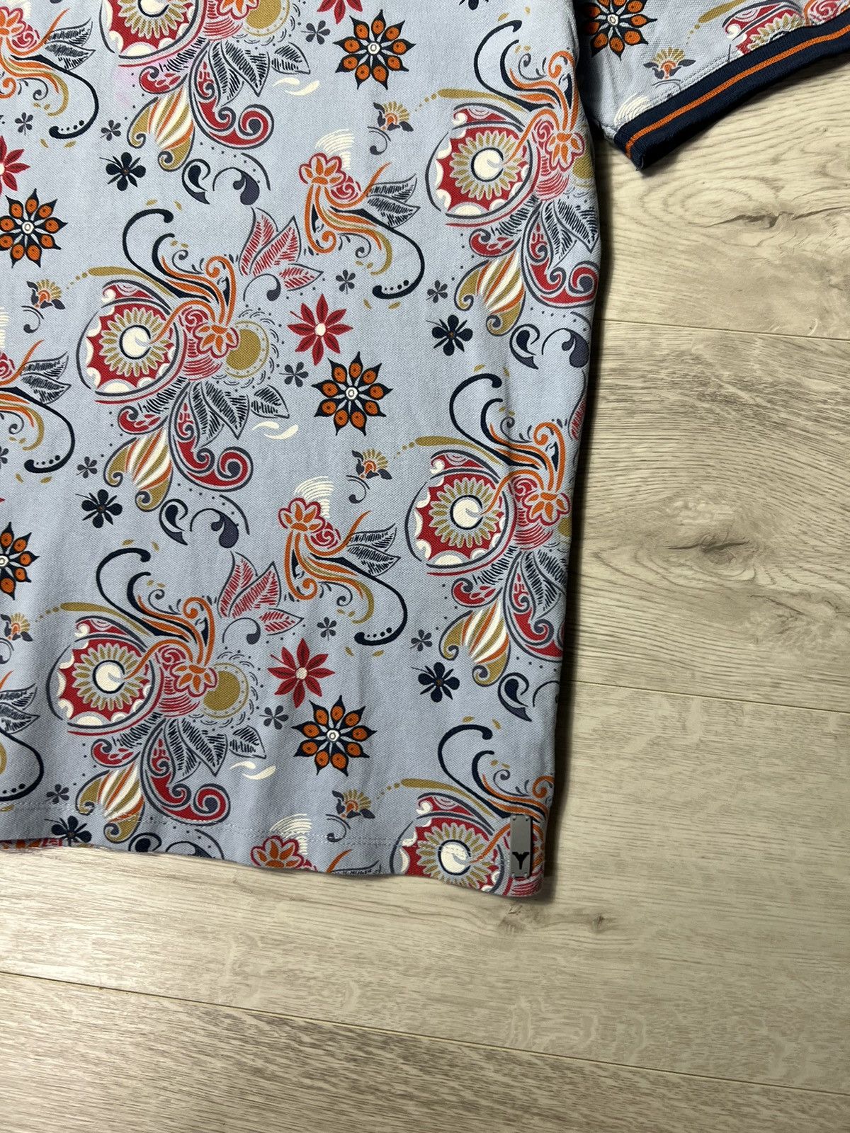Carlo Colucci Vintage Carlo Colucci All Over Printed Polo Shirt Size US XL / EU 56 / 4 - 5 Thumbnail
