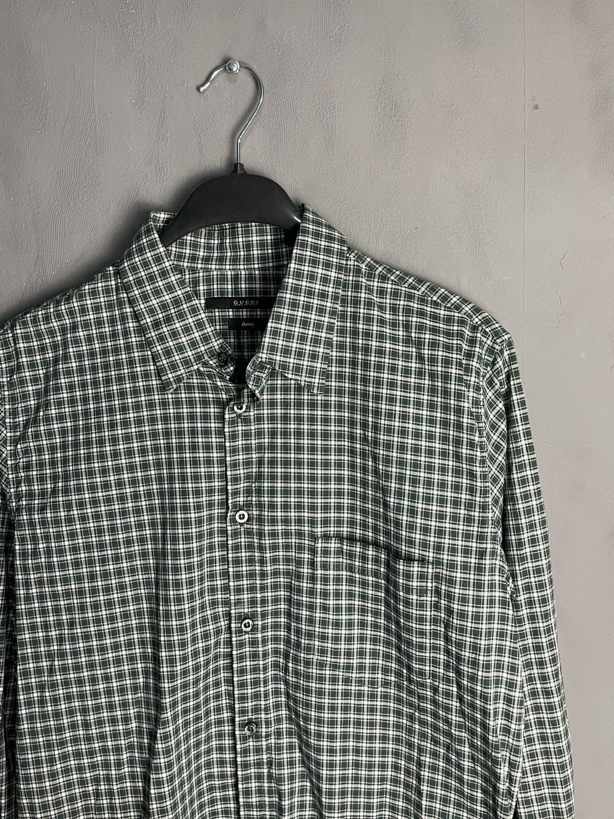 Gucci Gucci Plaid Check Formal Shirt 40 size Italy Size US M / EU 48-50 / 2 - 2 Thumbnail