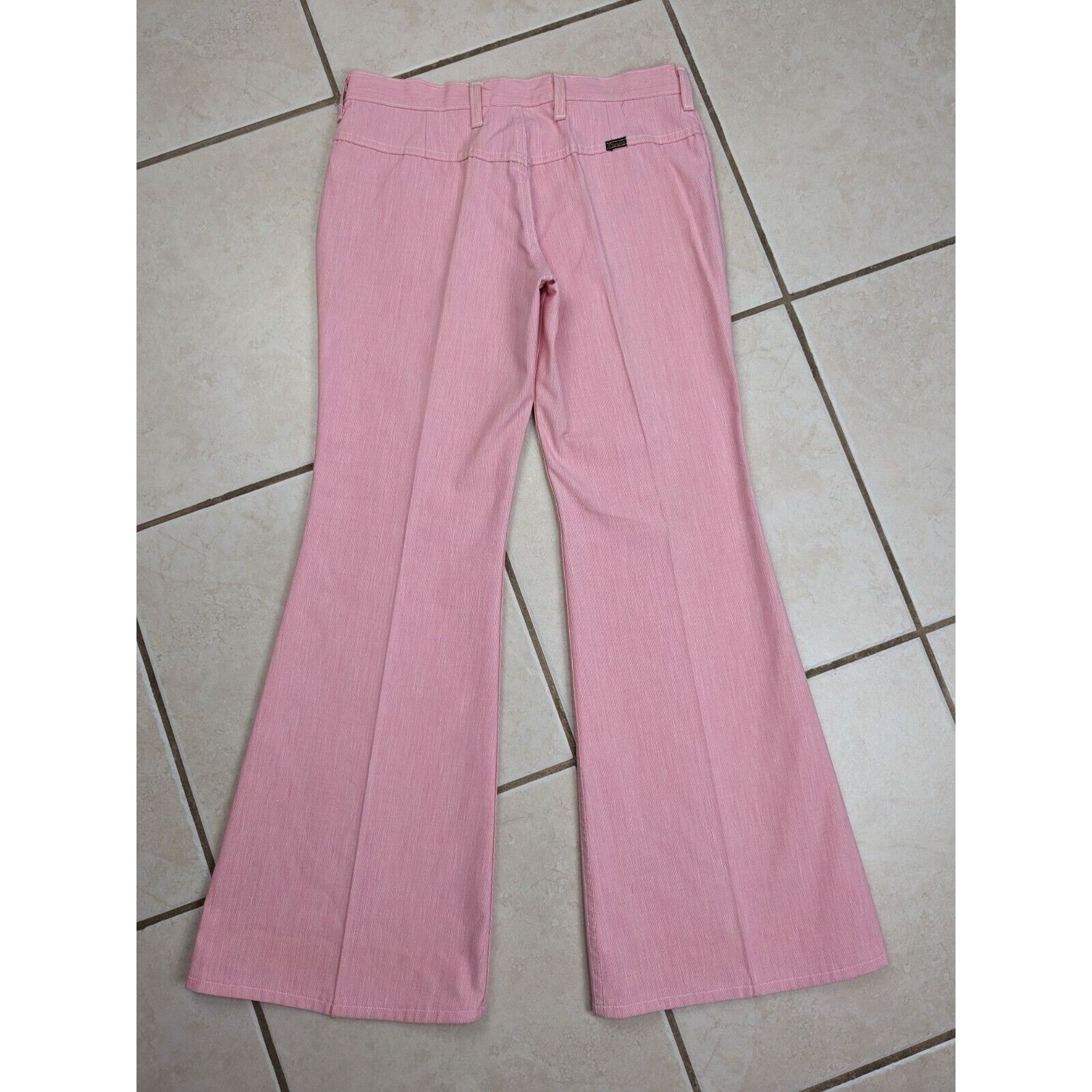 Wrangler Vtg 70s Wrangler Bell Bottom Flare Jeans Juniors 13 Pink USA Size 32" / US 10 / IT 46 - 15 Thumbnail