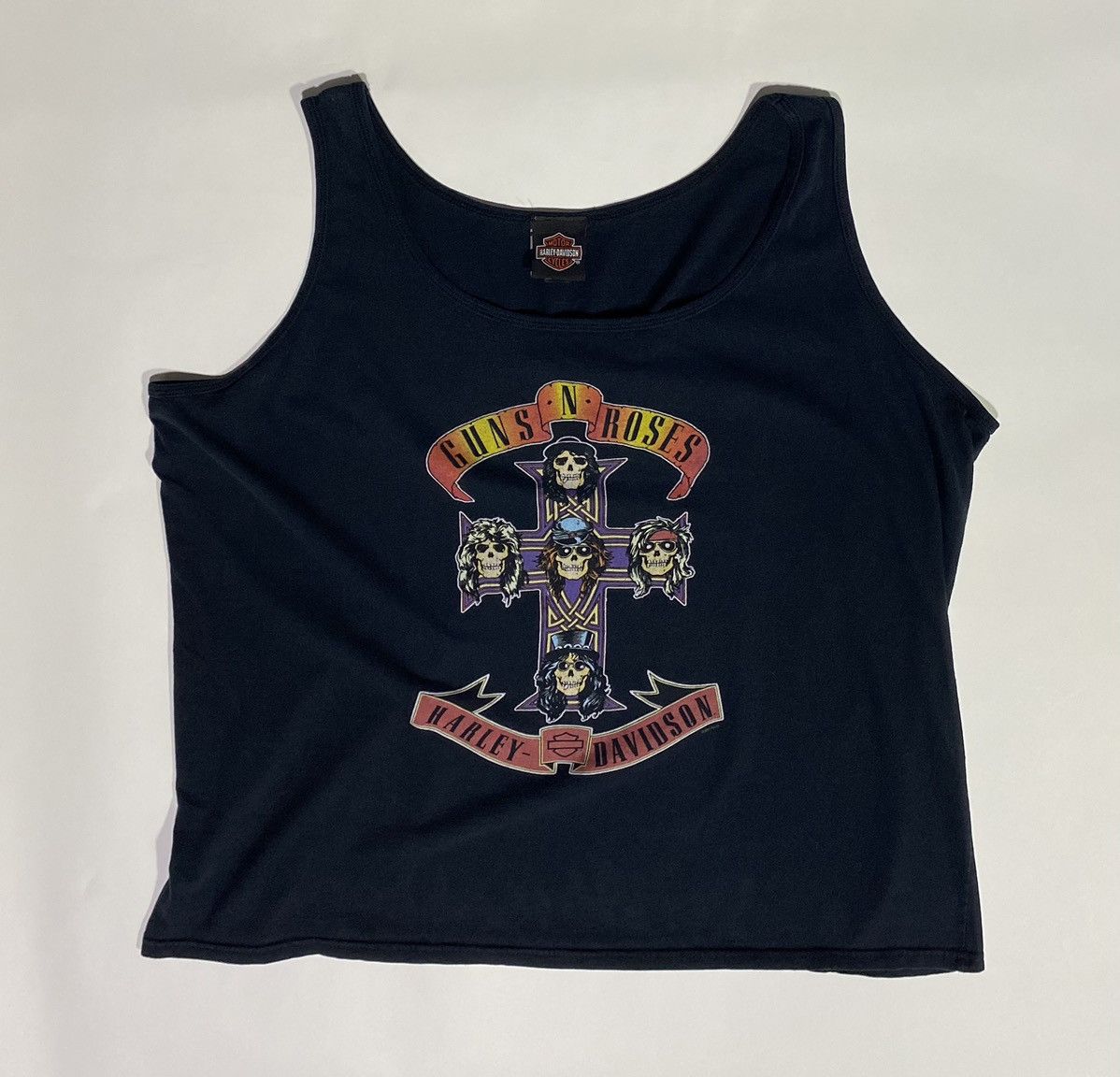 Guns N' Roses × Harley Davidson × Vintage Guns and Roses Harley Davidson Ladies Tank (sz XXL) Size XXL / US 16-18 / IT 52-54 - 3 Thumbnail