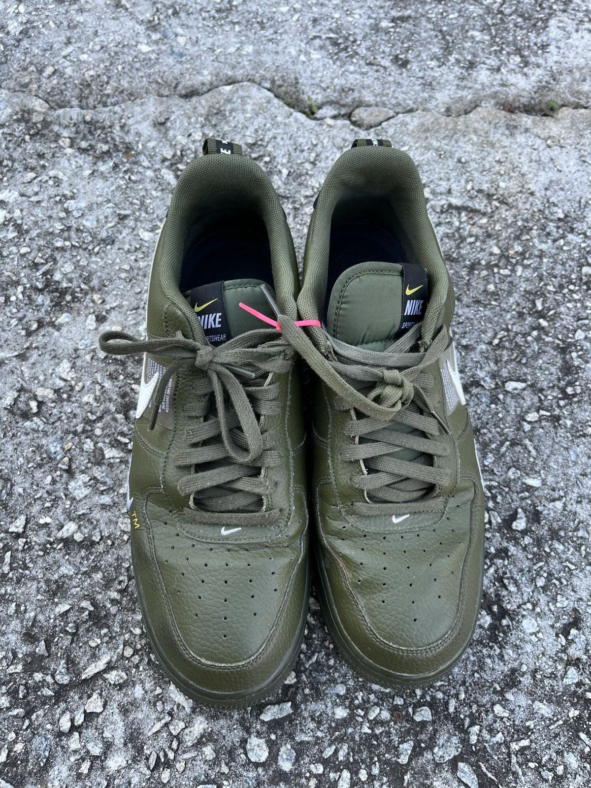Nike Nike Air Force 1 07 LV8 Utility Olive Canvas Size US 13 / EU 46 - 4 Thumbnail