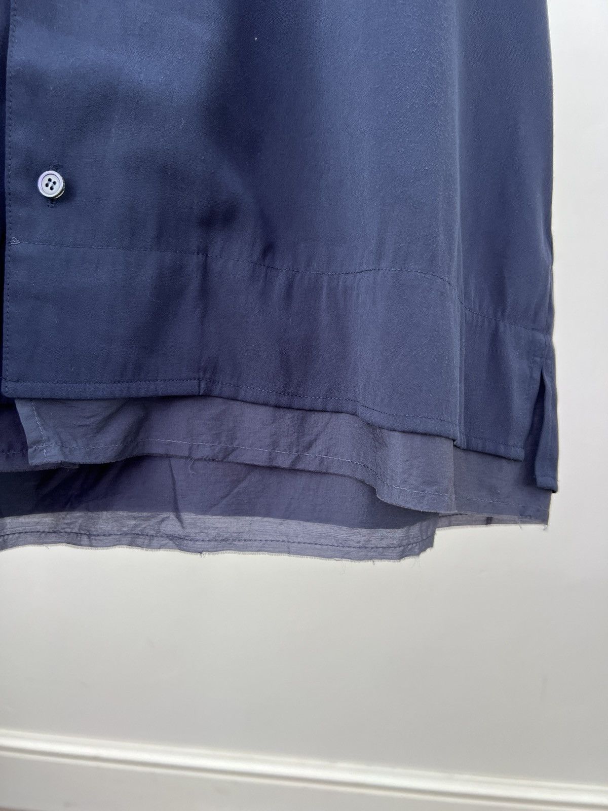 Wooyoungmi Vintage Wooyoungmi Navy Button-Up Shirt Size US L / EU 52-54 / 3 - 9 Thumbnail