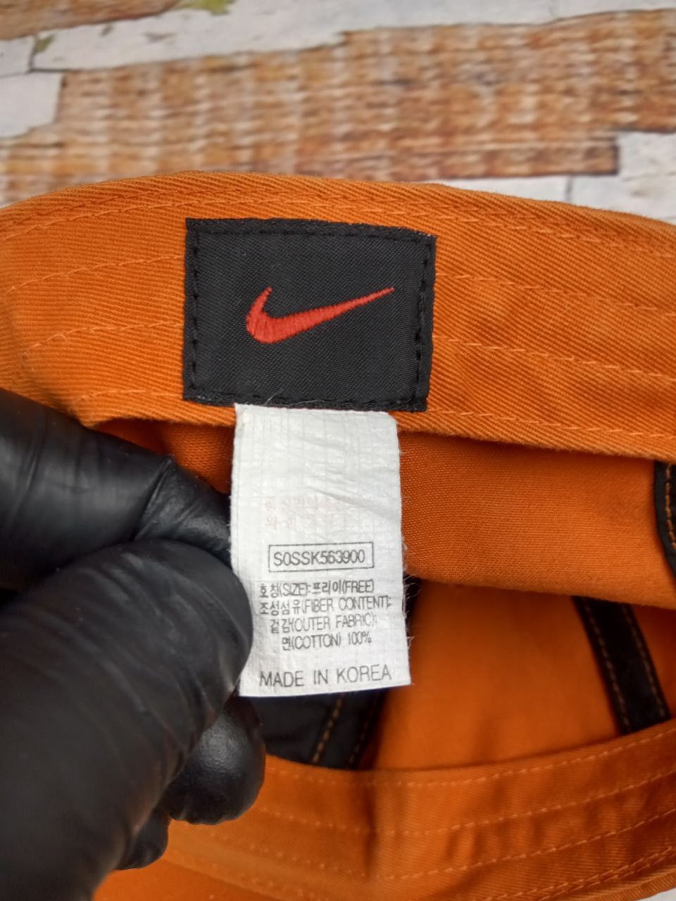 Nike Vintage 90s Y2K Nike Swoosh Orange Cap Hat Made in Korea Size ONE SIZE - 9 Thumbnail