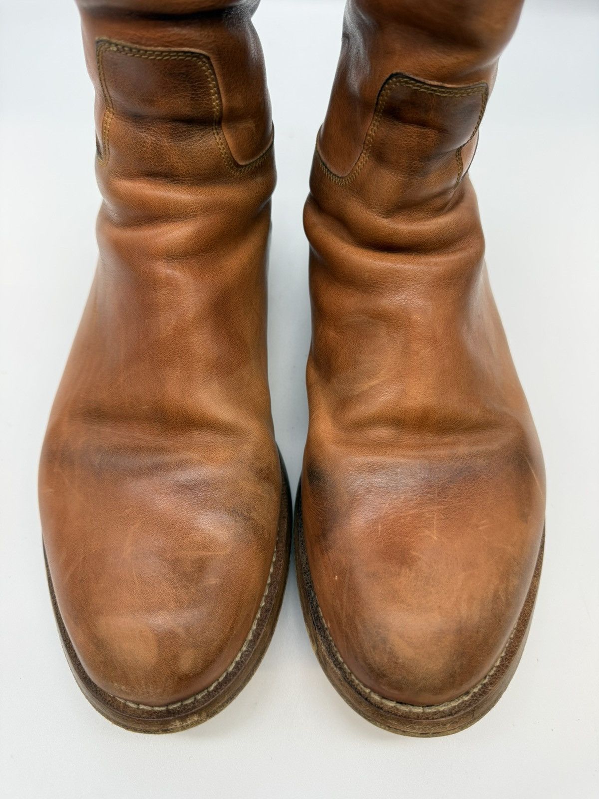 Alexander McQueen Alexander McQueen Tan Leather Knee-High Riding Boots Size US 11 / EU 44 - 5 Thumbnail