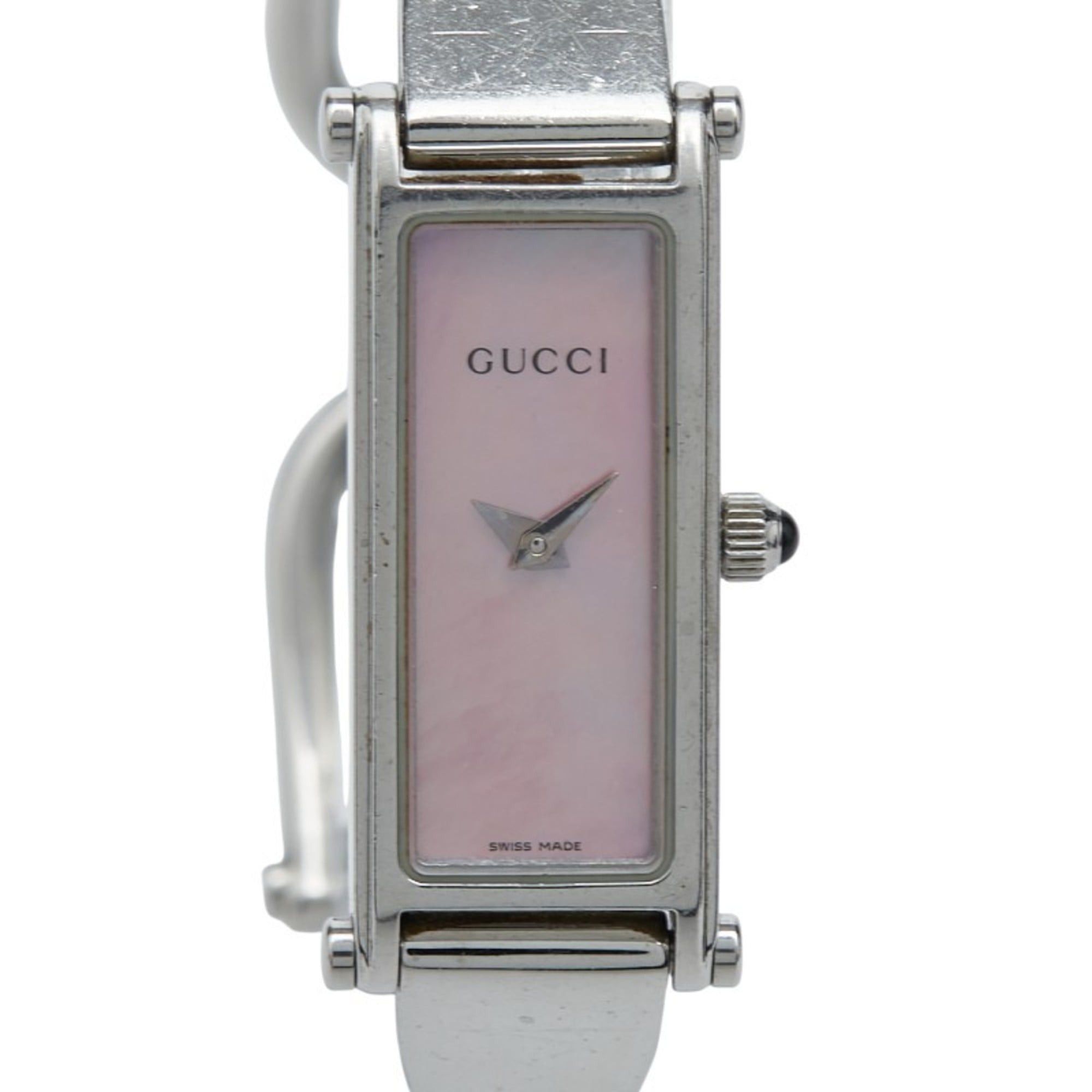 Gucci Gucci Bangle Watch 1500L Quartz Pink Dial Stainless Steel Women's GUCCI Size ONE SIZE - 1 Thumbnail