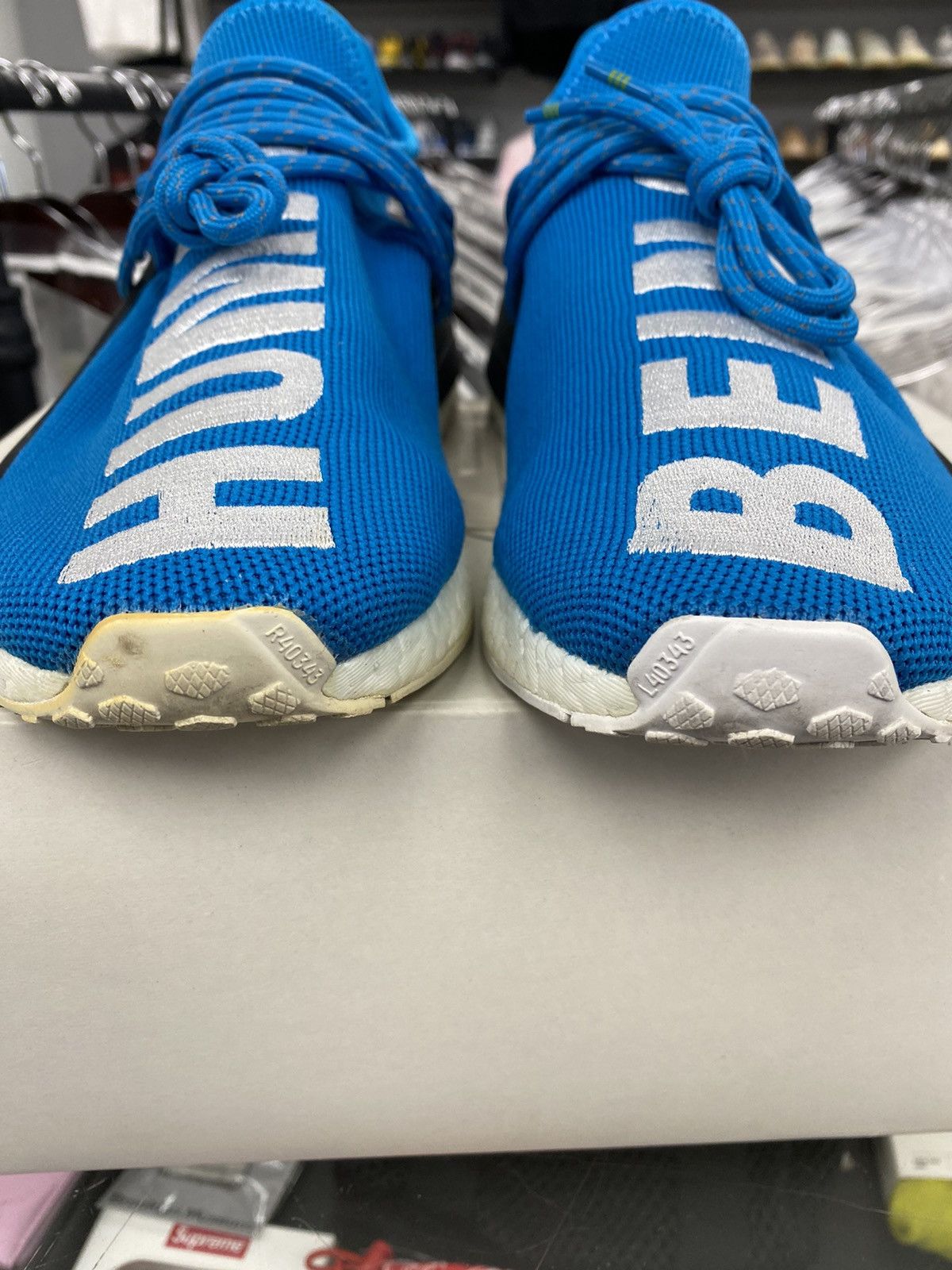 Adidas Adidas x Pharrell Human Race Sharp Blue 7.5 100% authentic Size US 7.5 / EU 40-41 - 9 Thumbnail