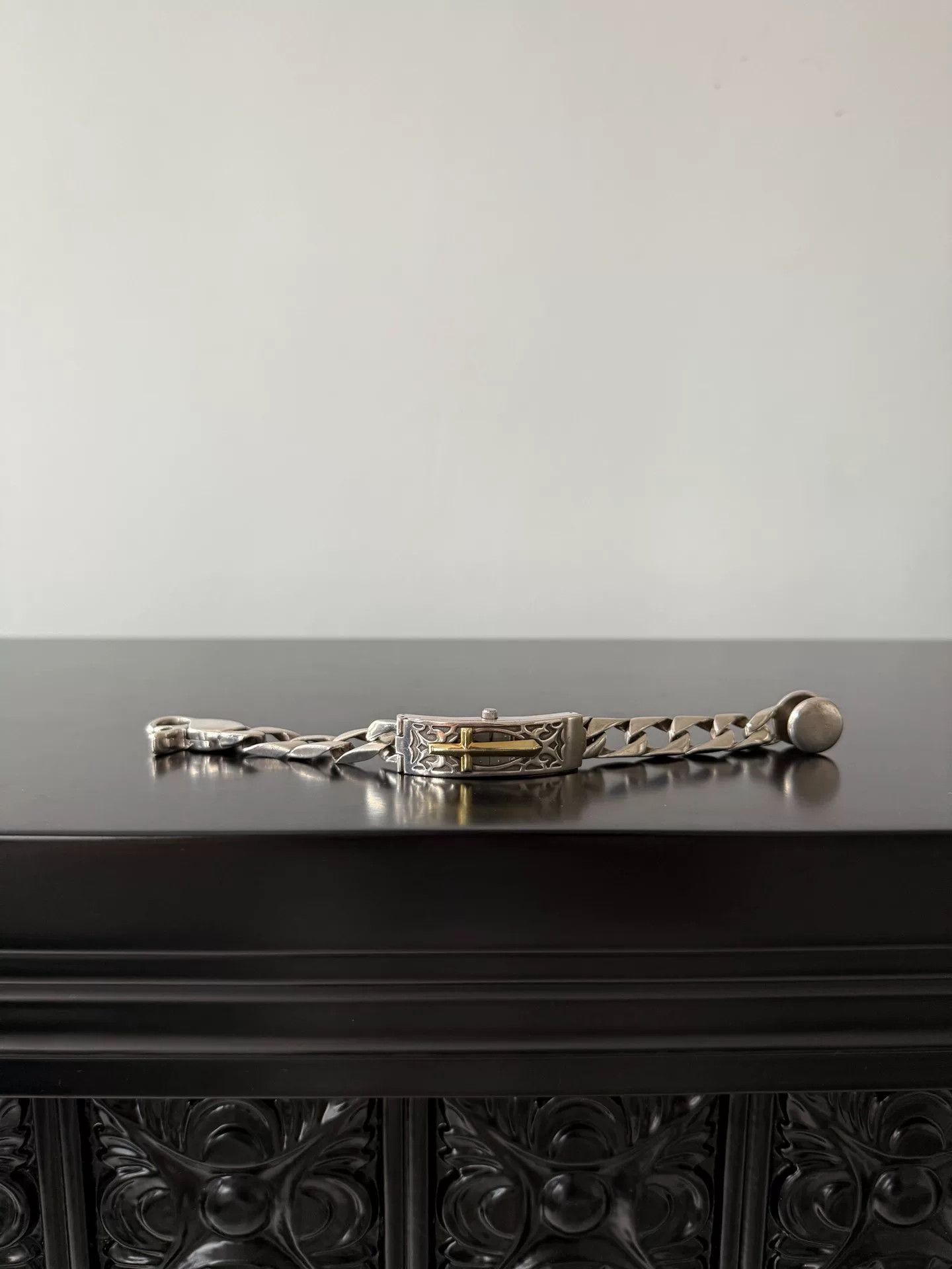 Jean Paul Gaultier silver rare sci-fi cross bracelet watch Size ONE SIZE - 1 Thumbnail