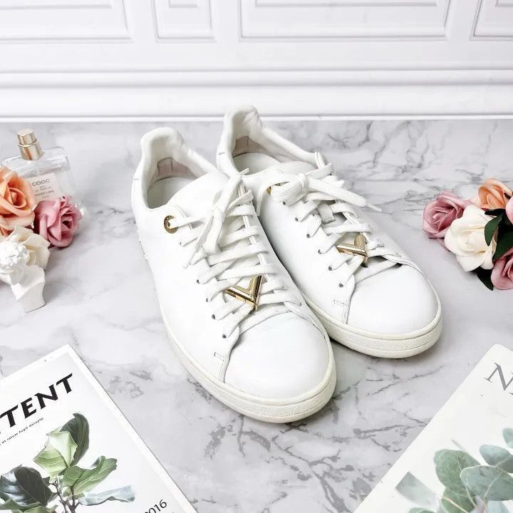 Louis Vuitton Louis Vuitton Frontrow White Leather Fashion Sneakers -2508 Size US 6 / IT 36 - 5 Thumbnail