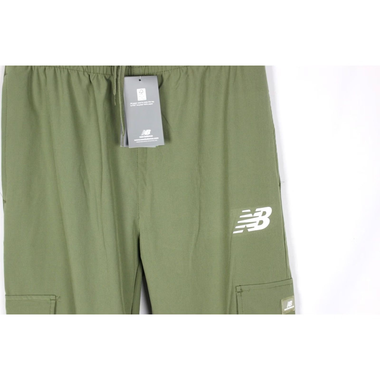 New Balance New Balance Men's Woven Pants Athletic Cargo Jogger M Medium Green Size US 31 - 4 Thumbnail