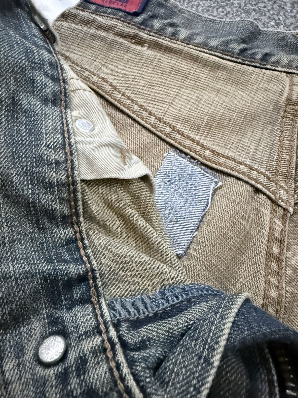 Kapital Vintage 90s Baggy Black Faded Rusty Edwin 503 Denim Jeans Size US 36 / EU 52 - 20 Thumbnail