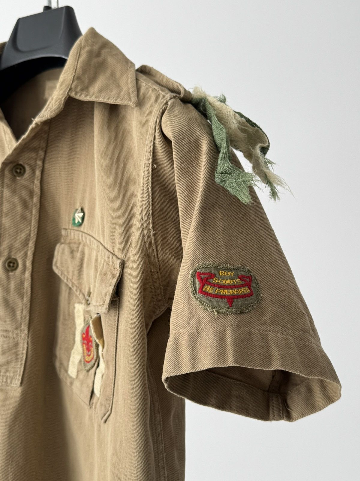 Vintage Original 1950s British Boy Scouts Shirt Size US XS / EU 42 / 0 - 2 Thumbnail