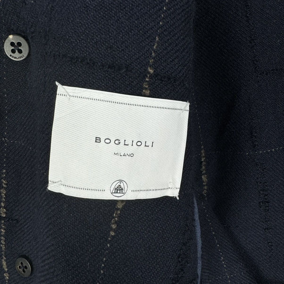 Boglioli ❄️BOGLIOLI STRIPED DISTRESS LONG COAT JACKET Size US M / EU 48-50 / 2 - 11 Thumbnail