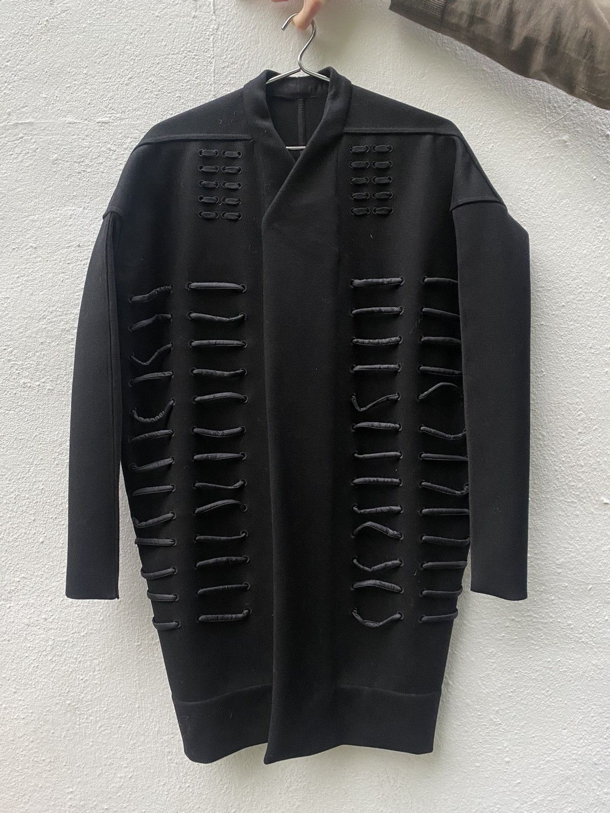 Rick Owens Rick Owens PLINTH FW13 Black Wool Coat Size S / US 4 / IT 40 - 1 Thumbnail