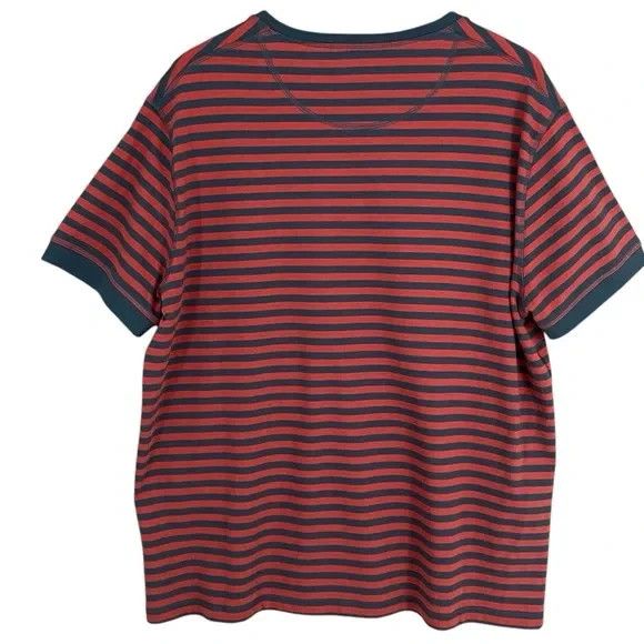 J. Peterman J Peterman Mens Size XL North Sea Red & Navy Henley EUC Size US XL / EU 56 / 4 - 5 Thumbnail