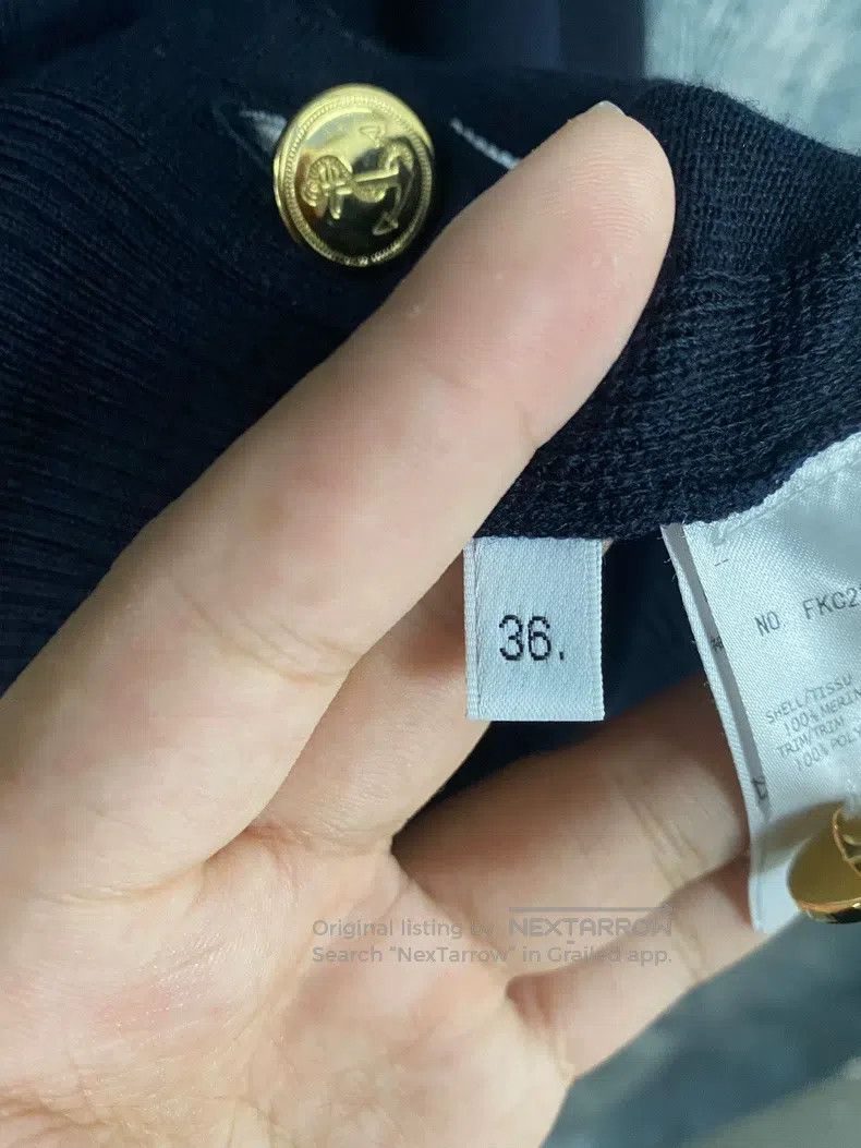 Thom Browne Thom Browne Colorblock Striped Single-Breasted Wool Sweate Size XS / US 0-2 / IT 36-38 - 6 Thumbnail