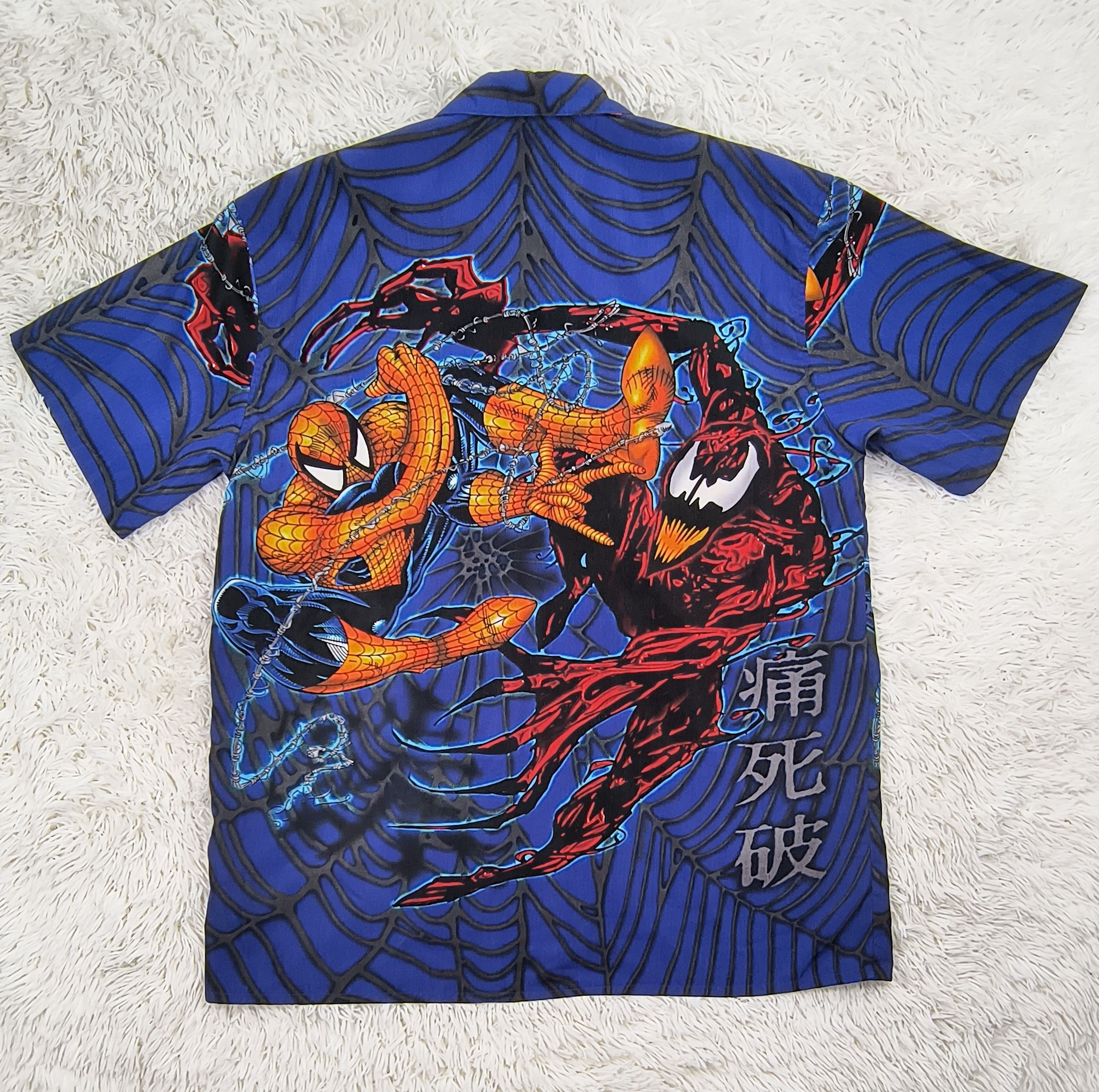 Marvel Comics Vintage Y2K Spider-Man vs Carnage button up shirt Size US M / EU 48-50 / 2 - 7 Thumbnail
