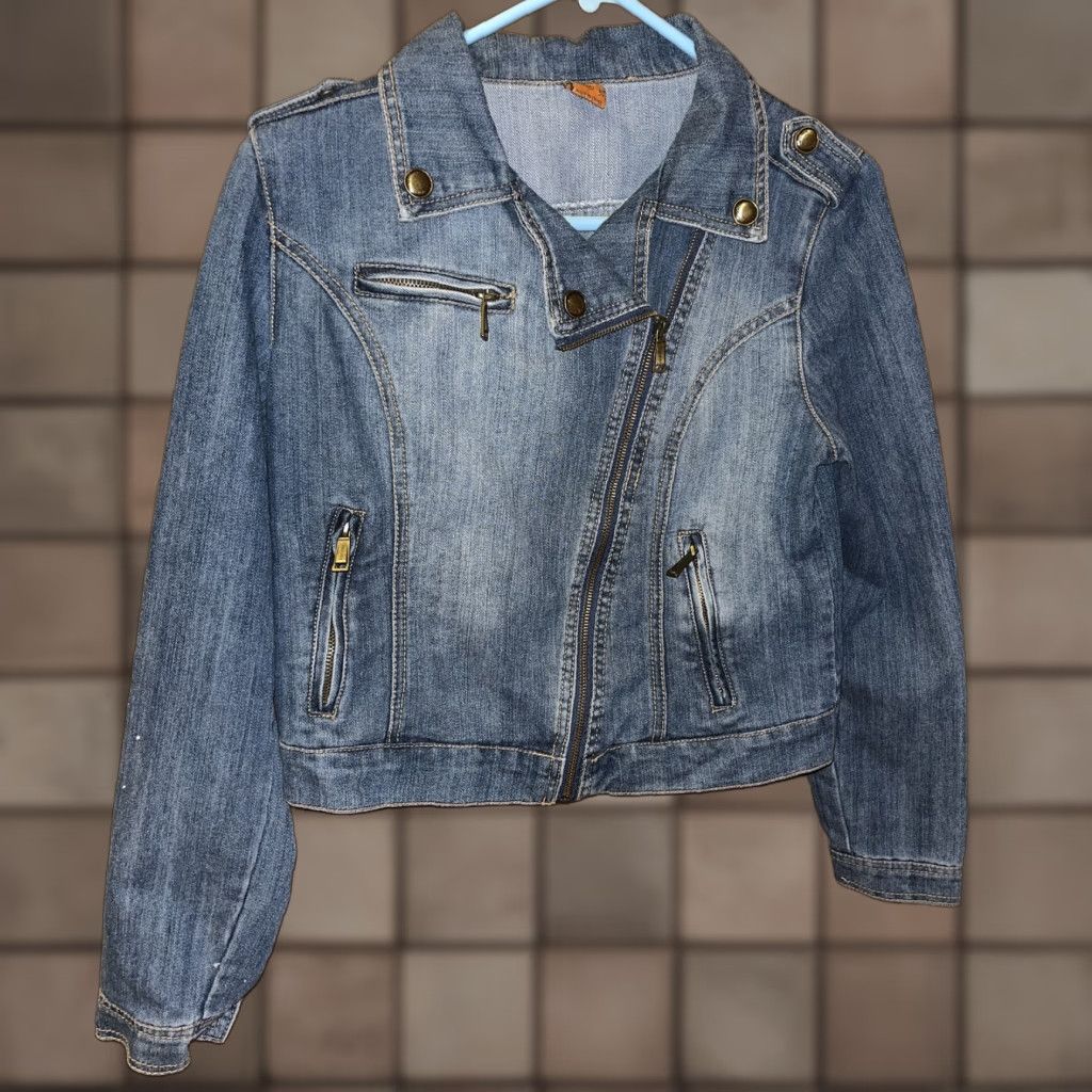 Women's denim Napoleon Jacket opium y2k Women's denim Napoleon
