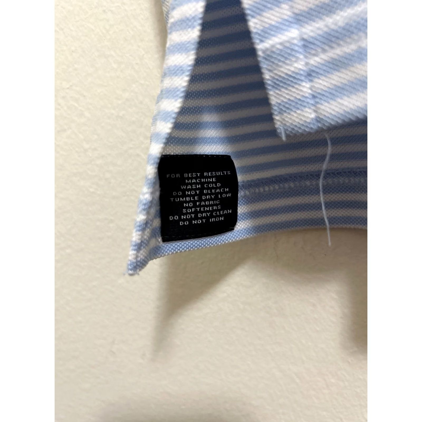 Peter Millar VINTAGE Peter Millar Summer Comfort Polo Shirt Mens L Blue White Striped S/S Polo Shirt Size US L / EU 52-54 / 3 - 6 Thumbnail