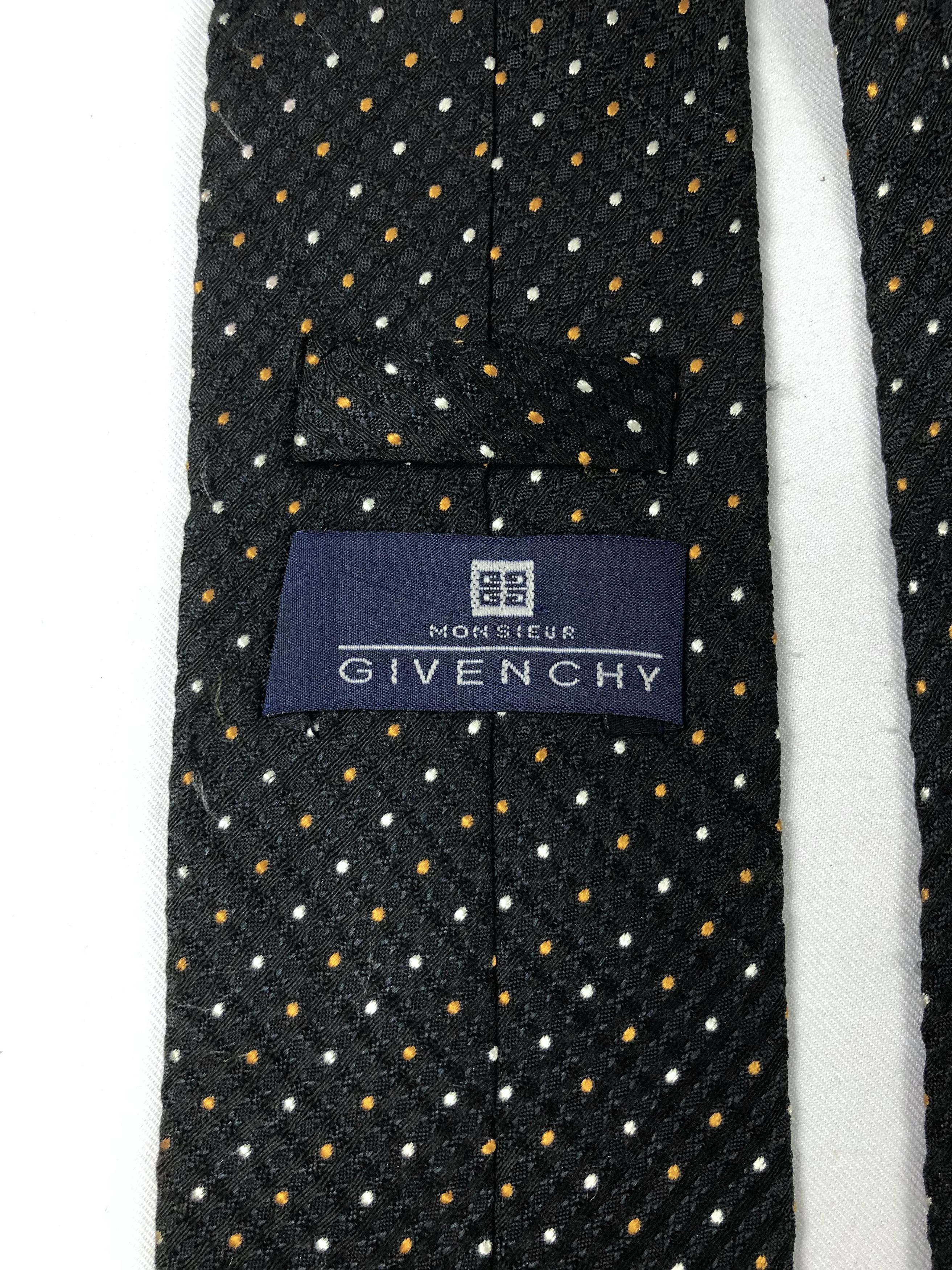 Givenchy Rare Monsieur Givenchy Silk Tie Size ONE SIZE - 6 Thumbnail