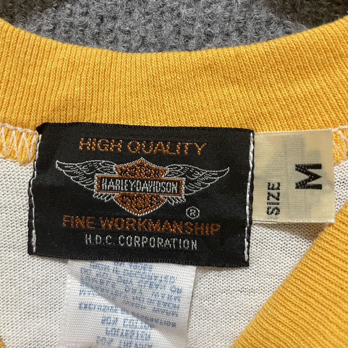 Harley Davidson × Vintage 1980s Milwaukee Wisconsin Harley Davidson 3QR T Shirt Size US M / EU 48-50 / 2 - 4 Thumbnail