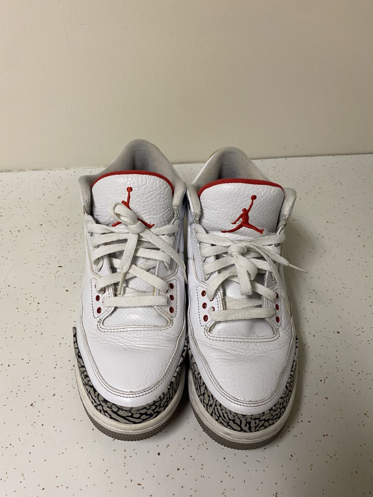 Jordan Brand Air Jordan Retro 3 2010 White Cement Nike Sneakers Shies Y2K Size US 10 / EU 43 - 6 Thumbnail