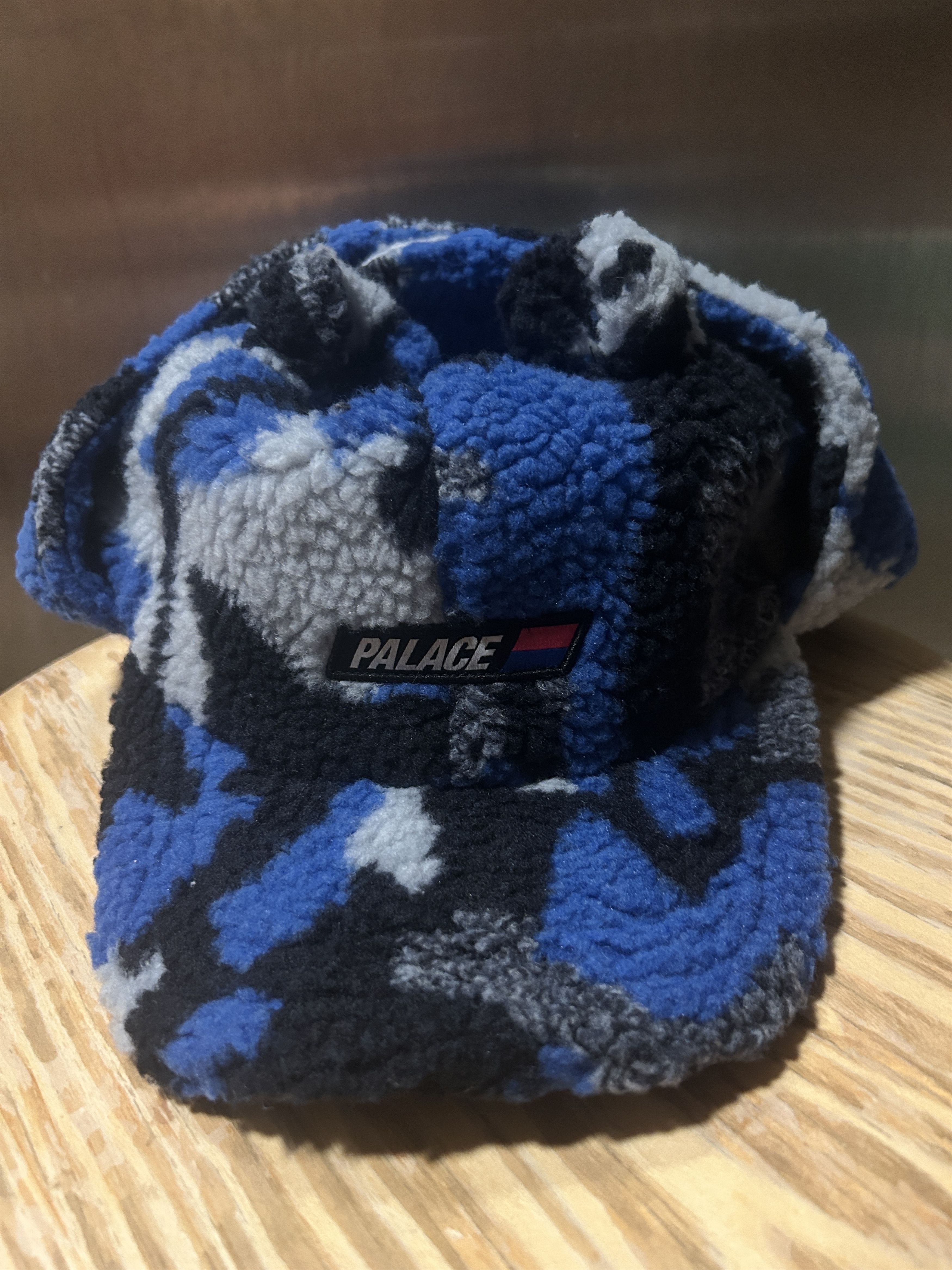 image of (M/l) Palace Men's Teddy Ears Earflapper Camo in Blue Camo