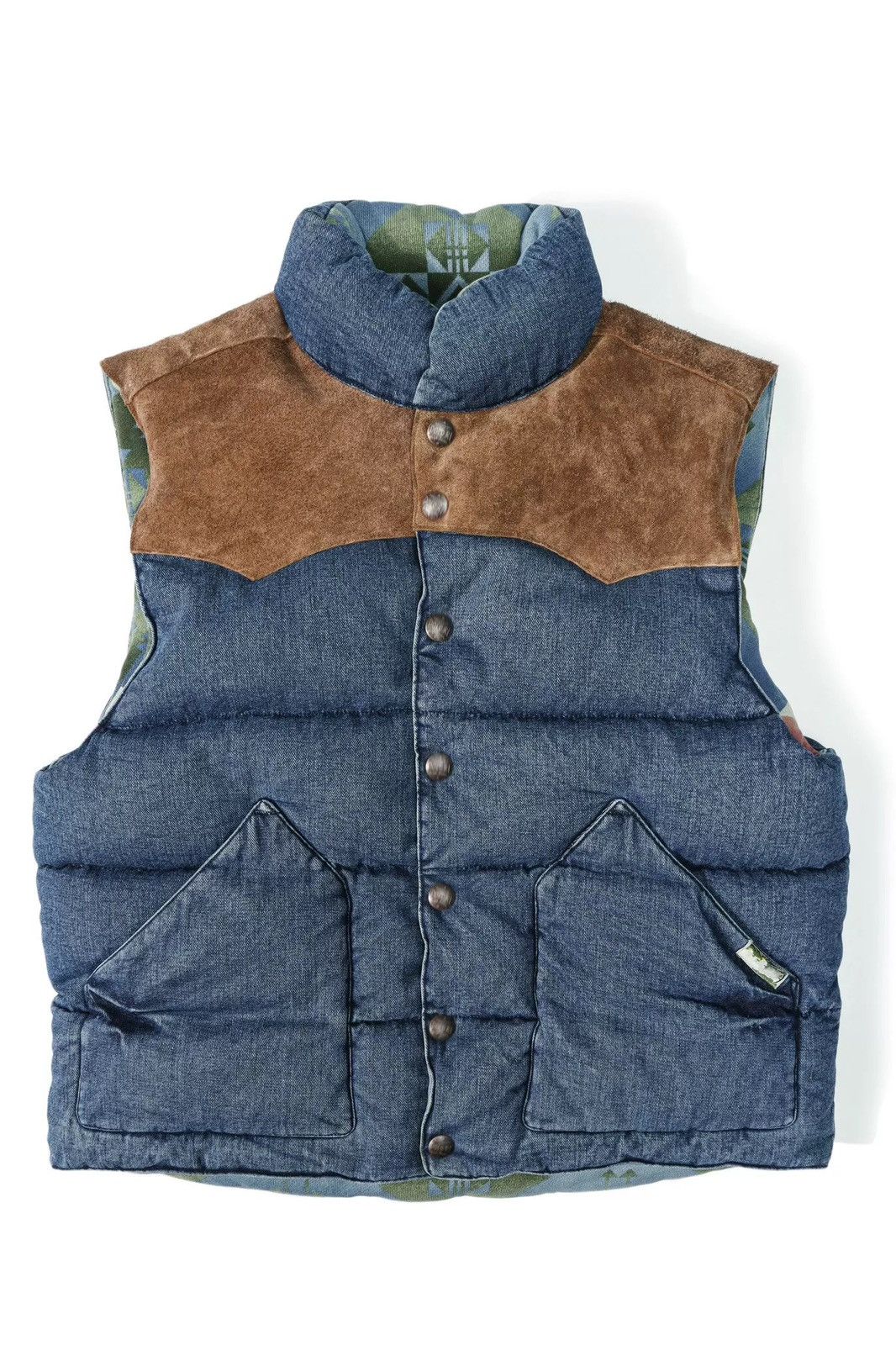 Polo Ralph Lauren Double-sided Vest Denim Southwestern Aztec Size US XXL / EU 58 / 5 - 4 Thumbnail
