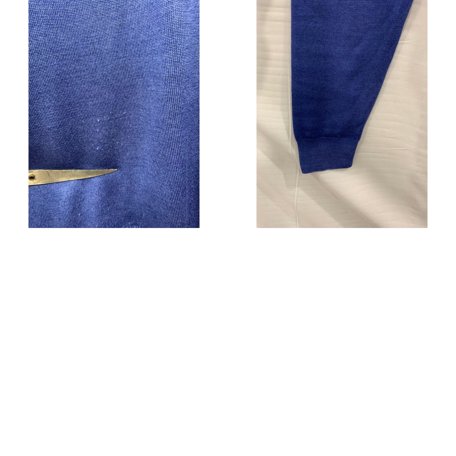 Zanone VINTAGE Zanone Royal Blue Crewneck Sweater Large Adult Wool Slowear Authentic Italian Luxe Pullover Mens Size US L / EU 52-54 / 3 - 8 Thumbnail