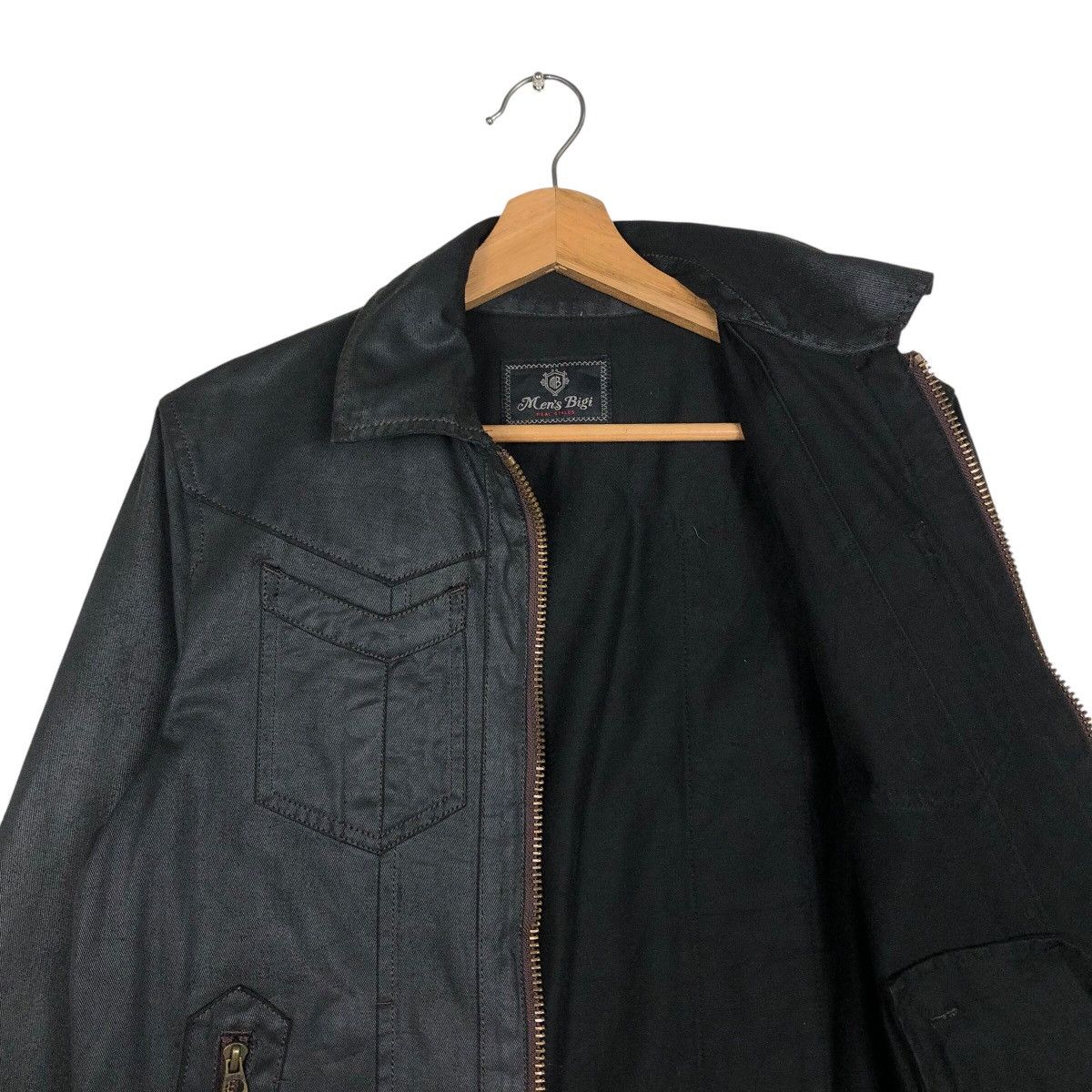 Japanese Brand 📌Vintage Trucker Biker Jacket Men Bigi Japan Issey Miyake Size US M / EU 48-50 / 2 - 13 Thumbnail