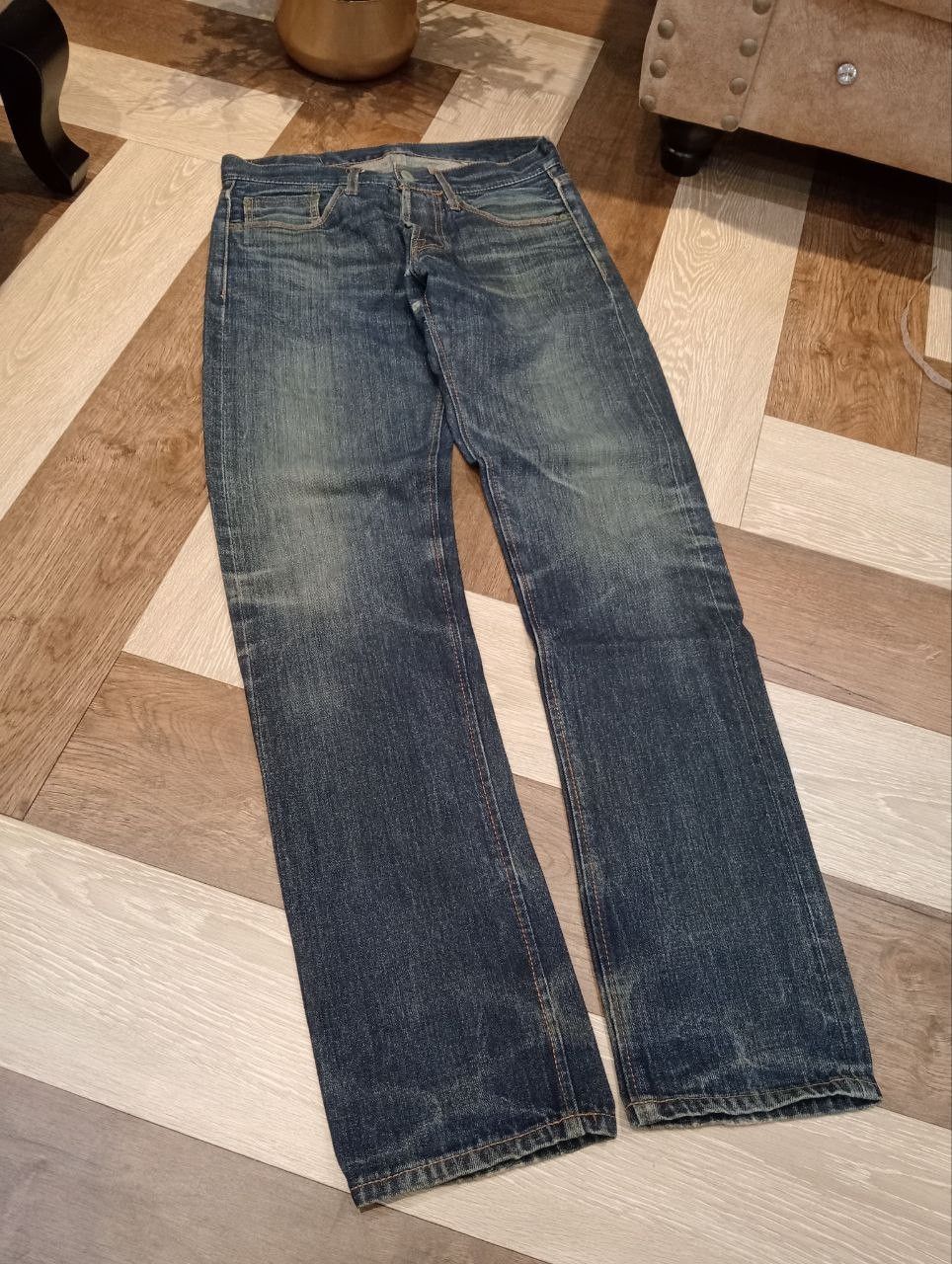 Toyo Enterprises CAT'S PAW TOYO ENTERPRISE BLUE DENIM SELVEDGE PANTS Size US 29 - 7 Thumbnail