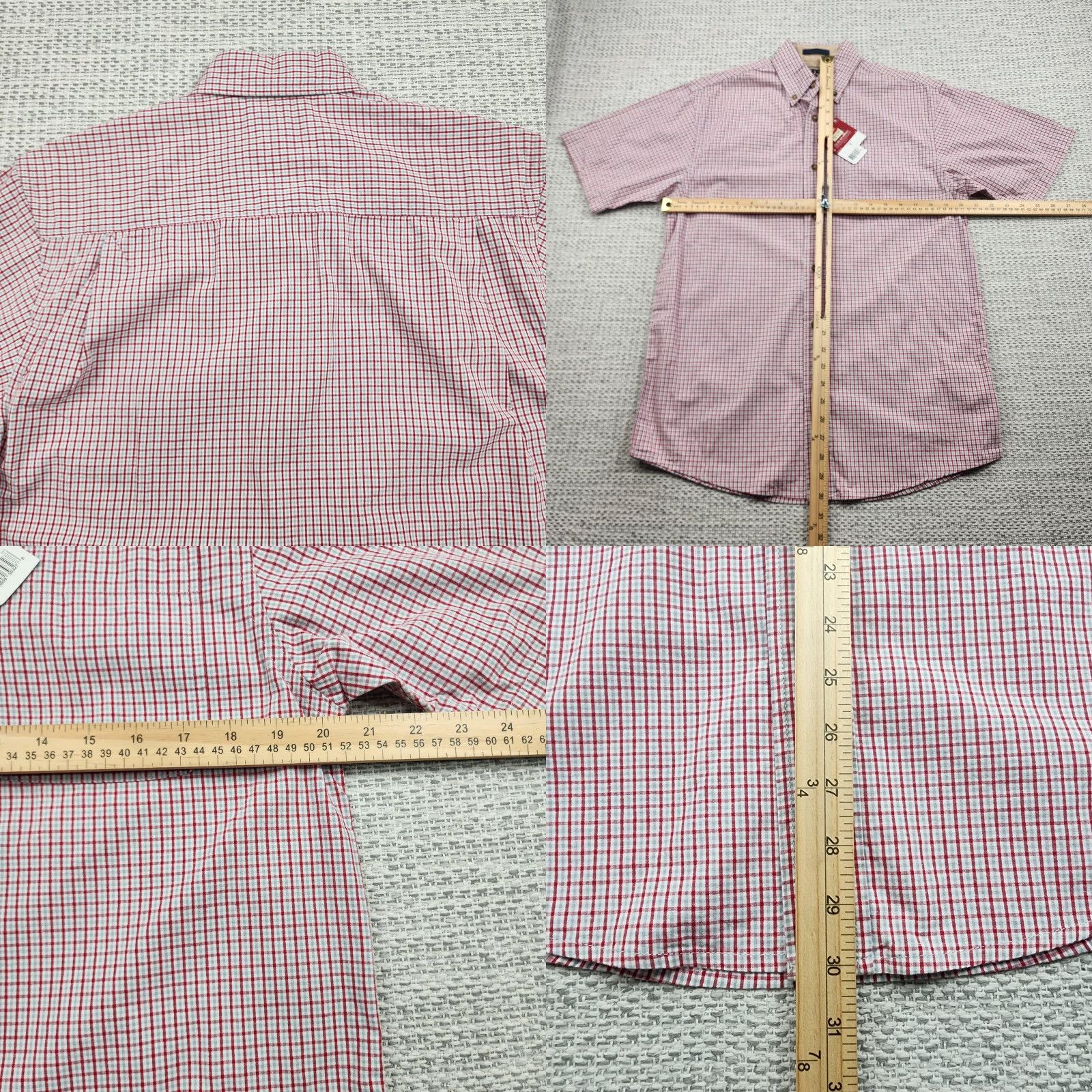 Wrangler Wrangler Shirt Mens Small Red White Checkered Button-Down Short Sleeve Casual Size US S / EU 44-46 / 1 - 8 Thumbnail