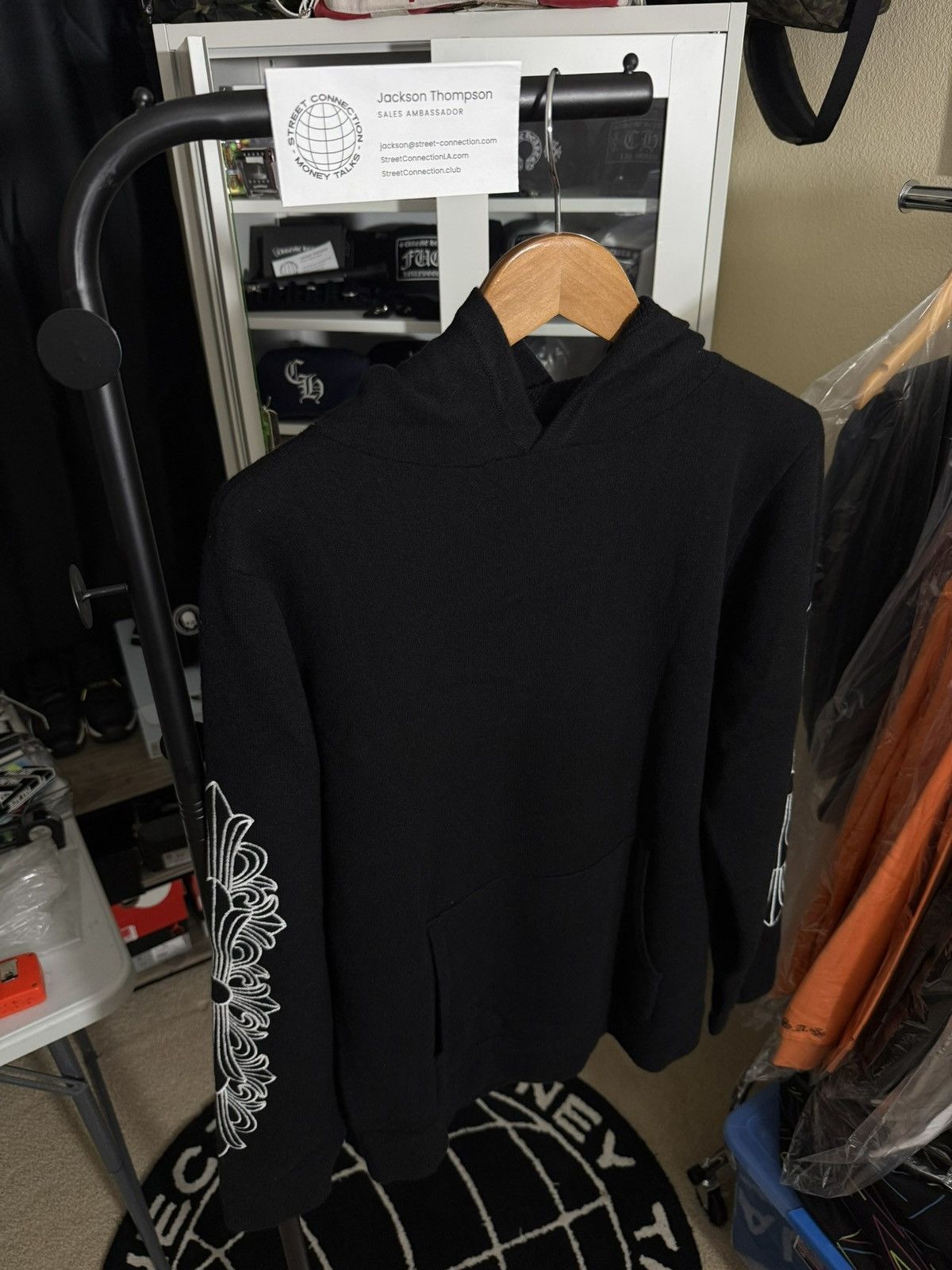 Chrome Hearts CHROME HEARTS “LIFE SENTENCE” CASHMERE HOODIE PULLOVER MED Size US M / EU 48-50 / 2 - 1 Thumbnail