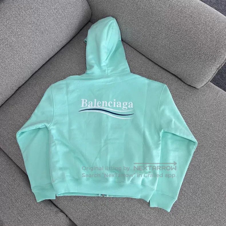 Balenciaga Balenciaga Cola Embroidery Zipper Hooded Long Sleeve Sweat Size US XS / EU 42 / 0 - 2 Thumbnail