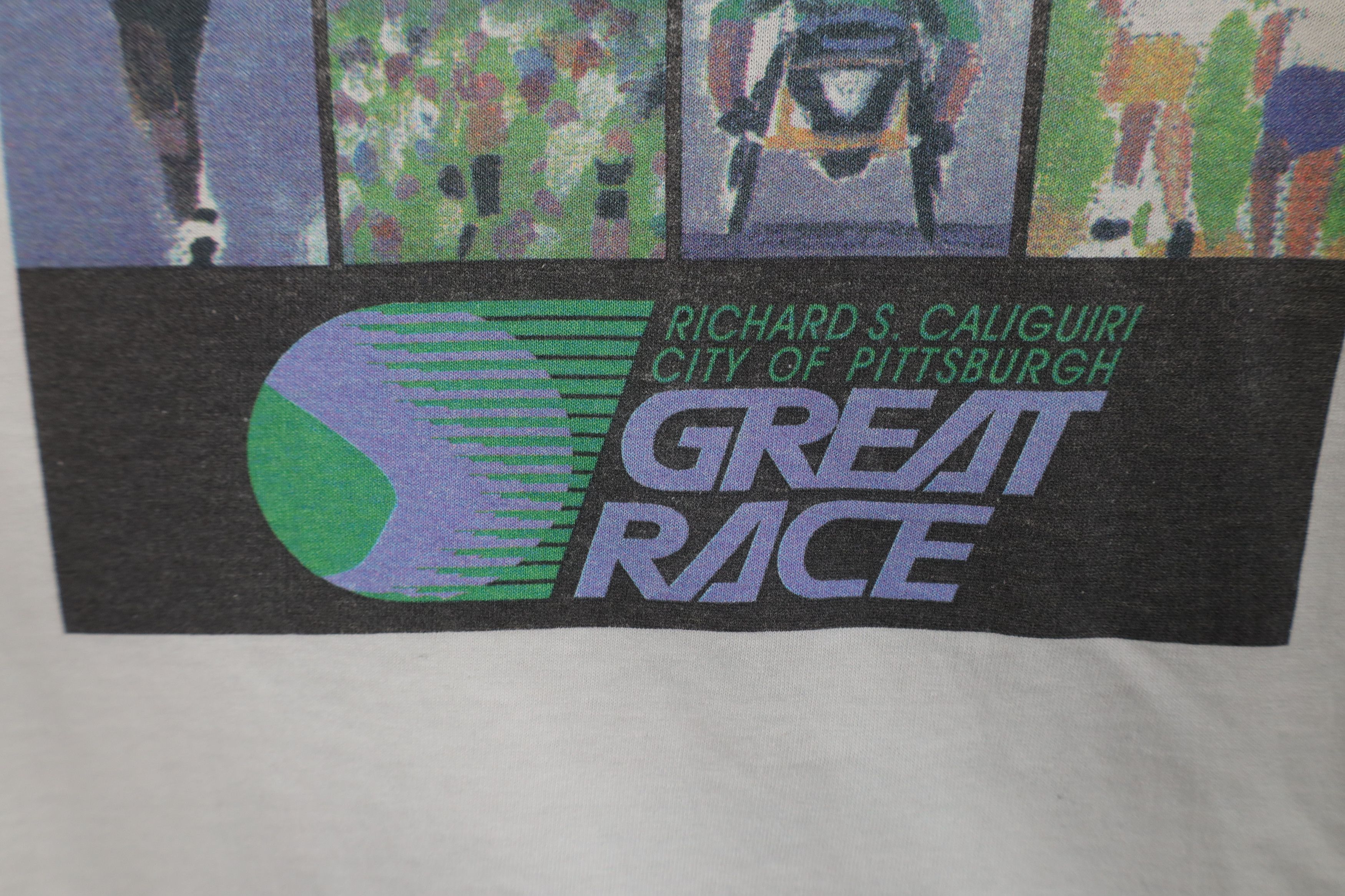 Vintage Vintage 90s Great Race Road Running Long Sleeve T-Shirt USA Size US XL / EU 56 / 4 - 7 Thumbnail