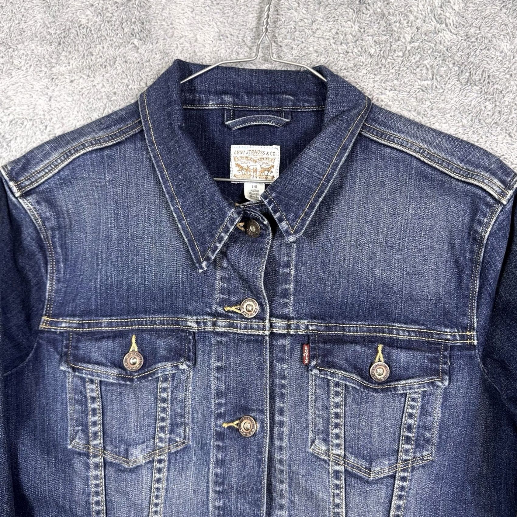 Levi's Levi's Trucker Denim Jacket Womens L Medium Wash Western Short Type 3 Casual Shirts Jackets? Size 36" / US 14 / IT 50 - 4 Thumbnail